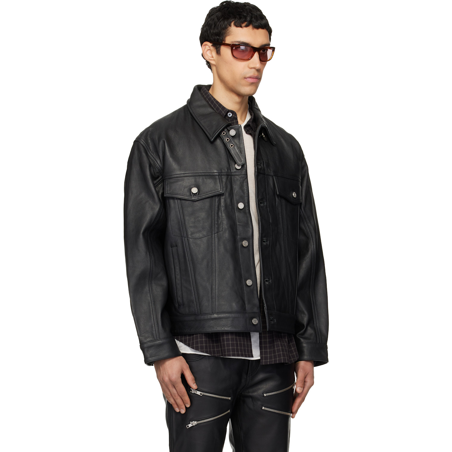  Deadwood Black Oracle Leather Jacket 