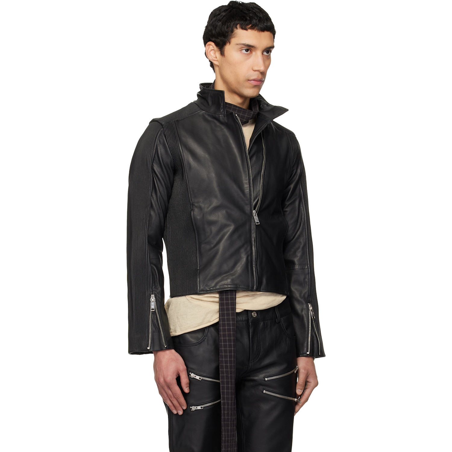  Deadwood Black Monza Leather Jacket 