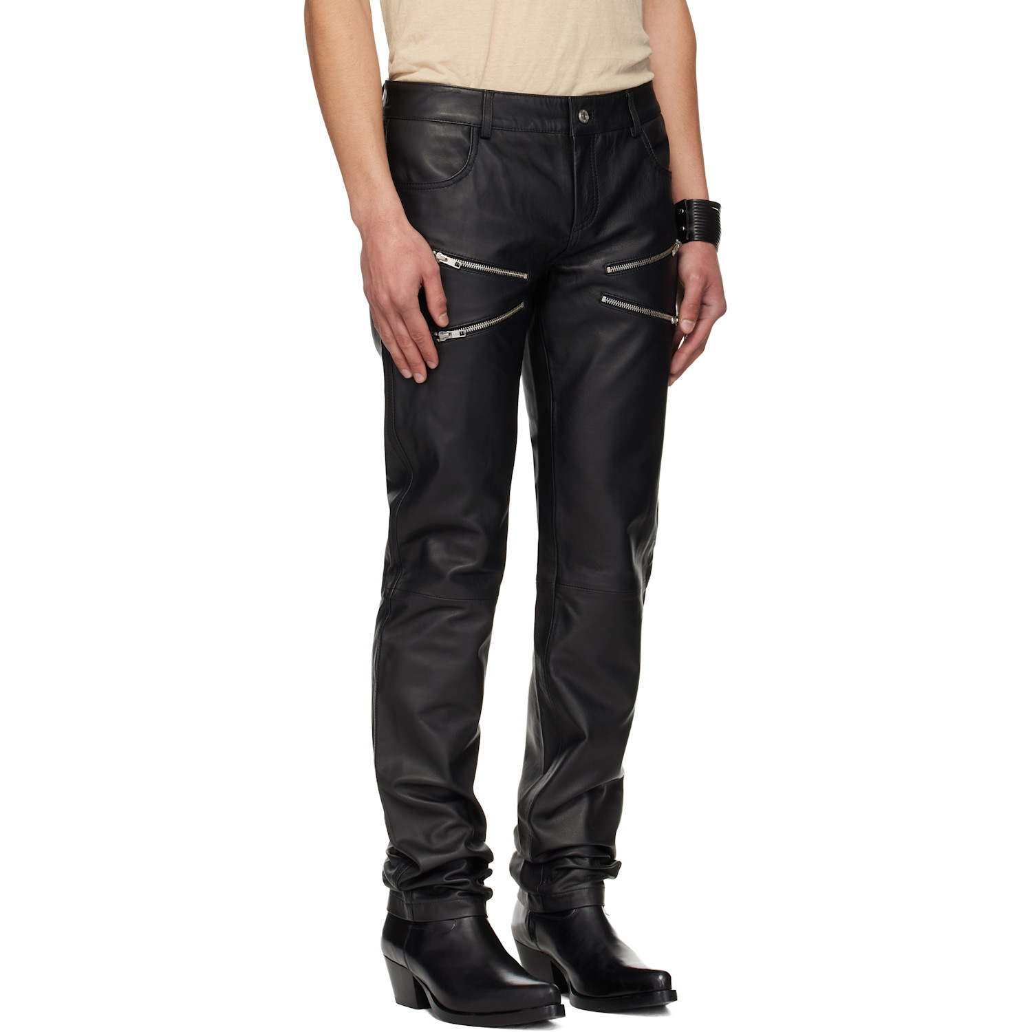  Deadwood Black Ricki Leather Pants 