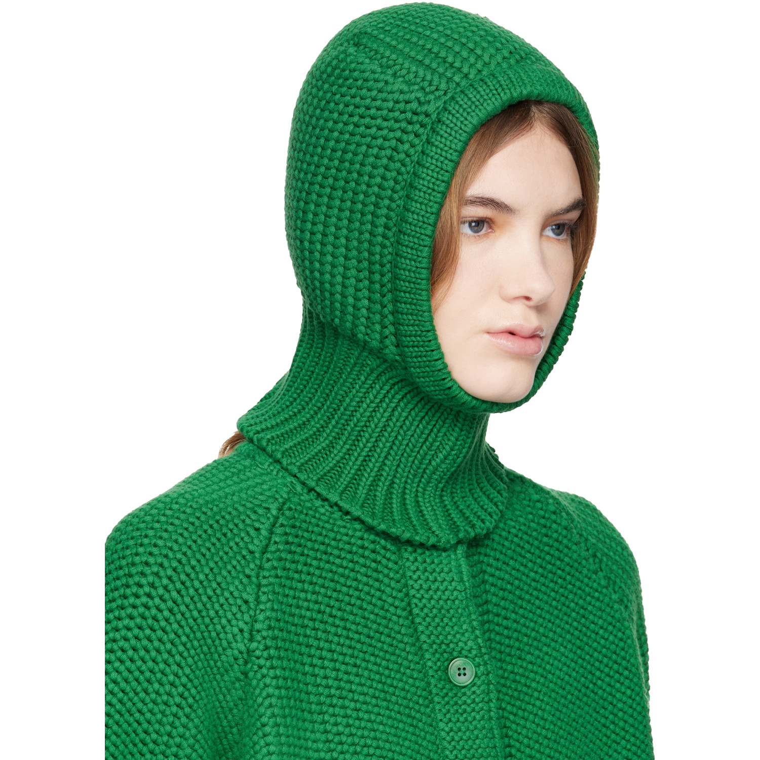 Ymc Green Cotton Balaclava 