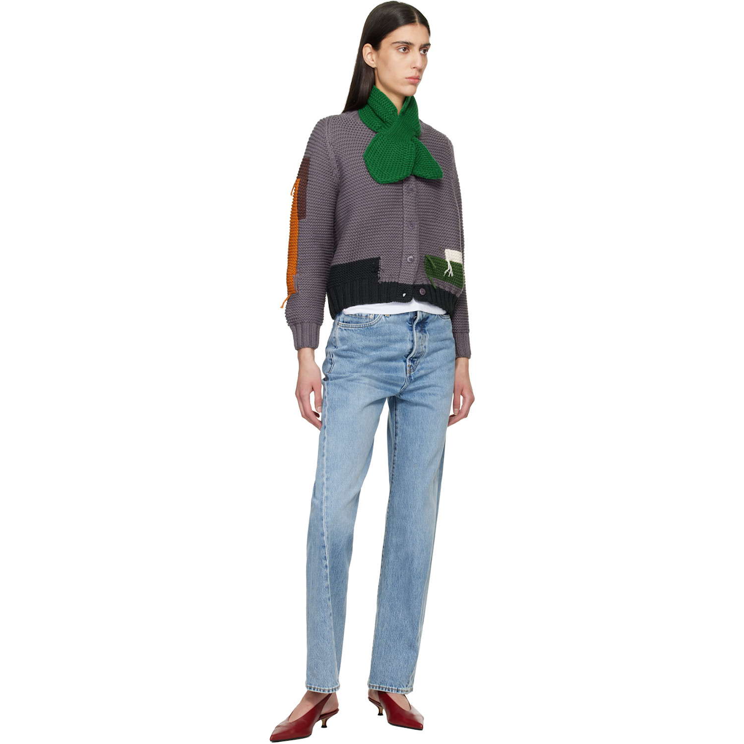  Ymc Green Slot Scarf 