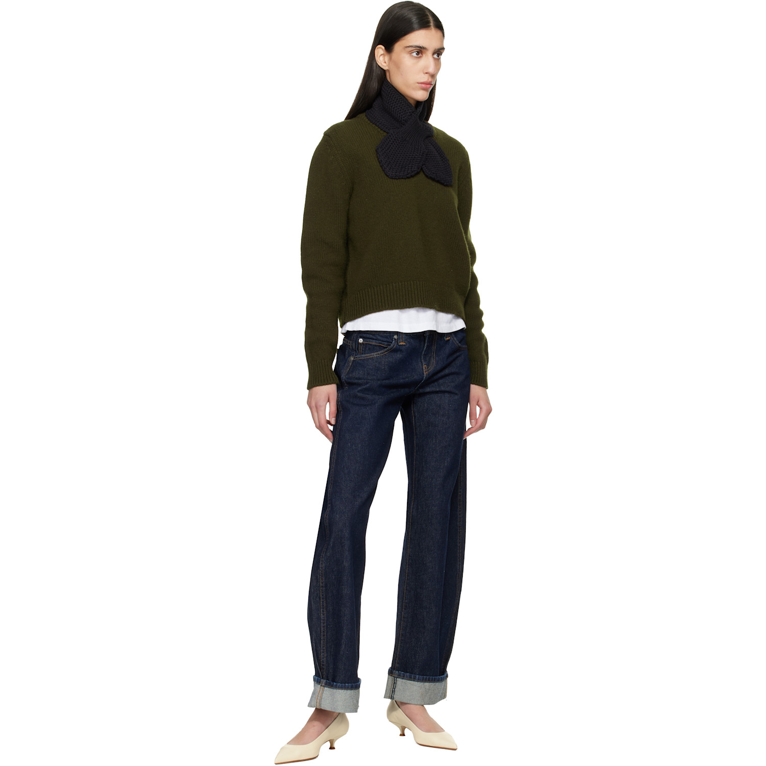  Ymc Black Slot Scarf 