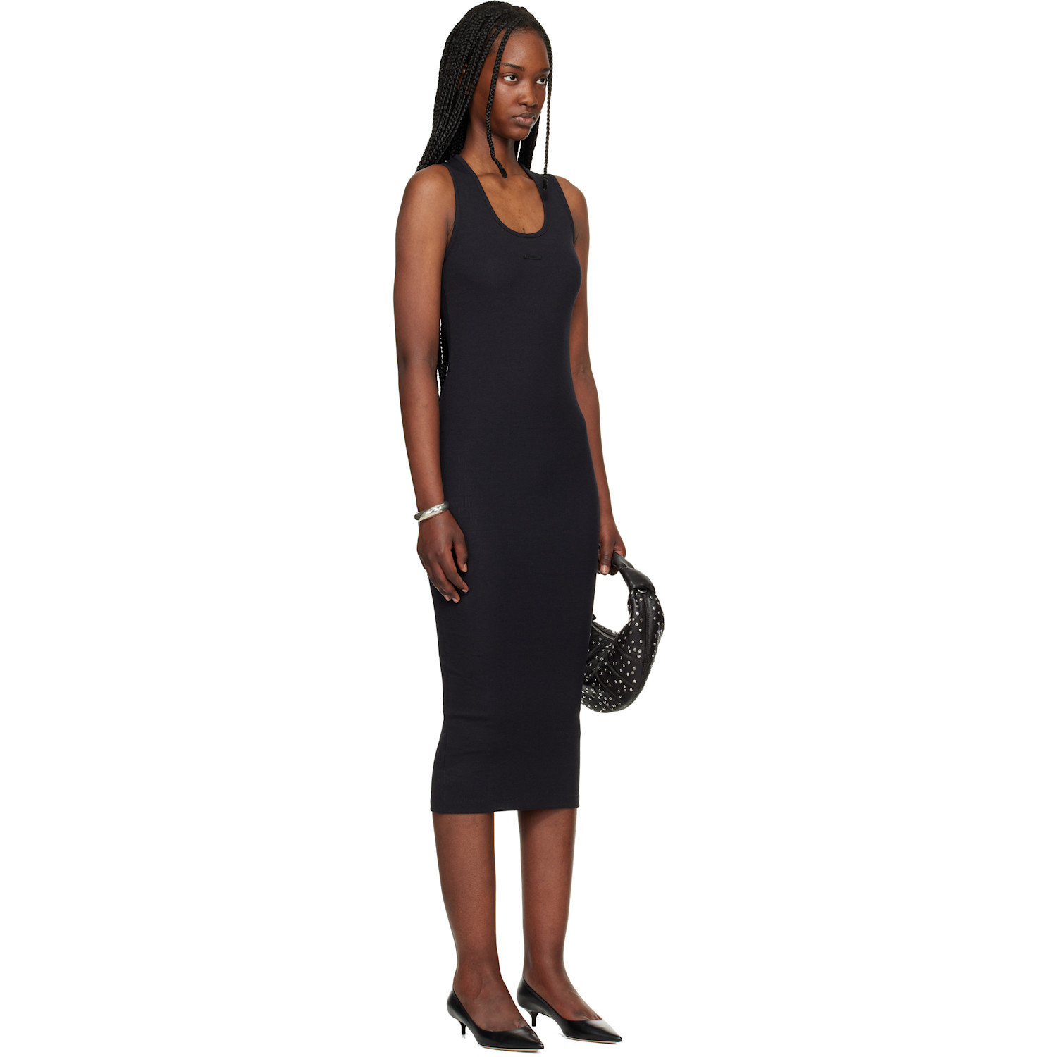  Fear Of God Essentials Black Fitted Tank Maxi Dress 