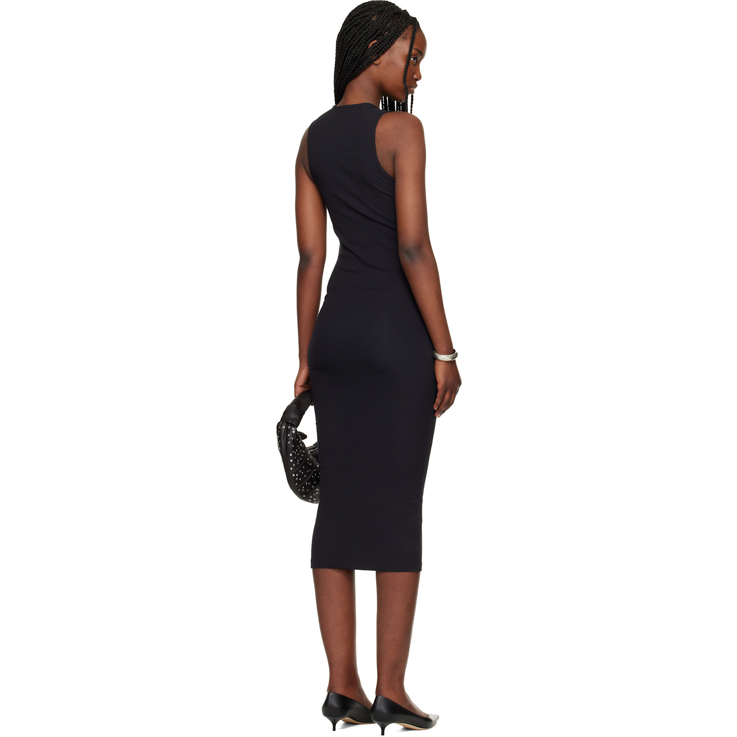  Fear Of God Essentials Black Fitted Tank Maxi Dress 