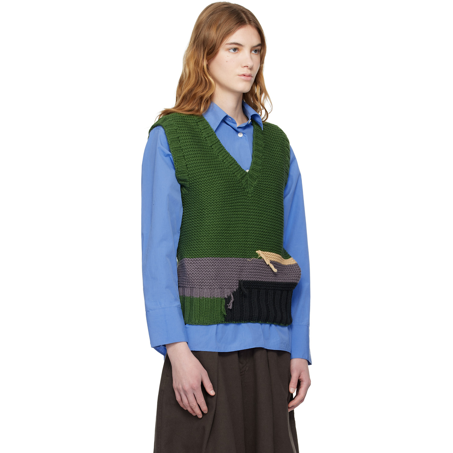  Ymc Gilet Heidi Vert 