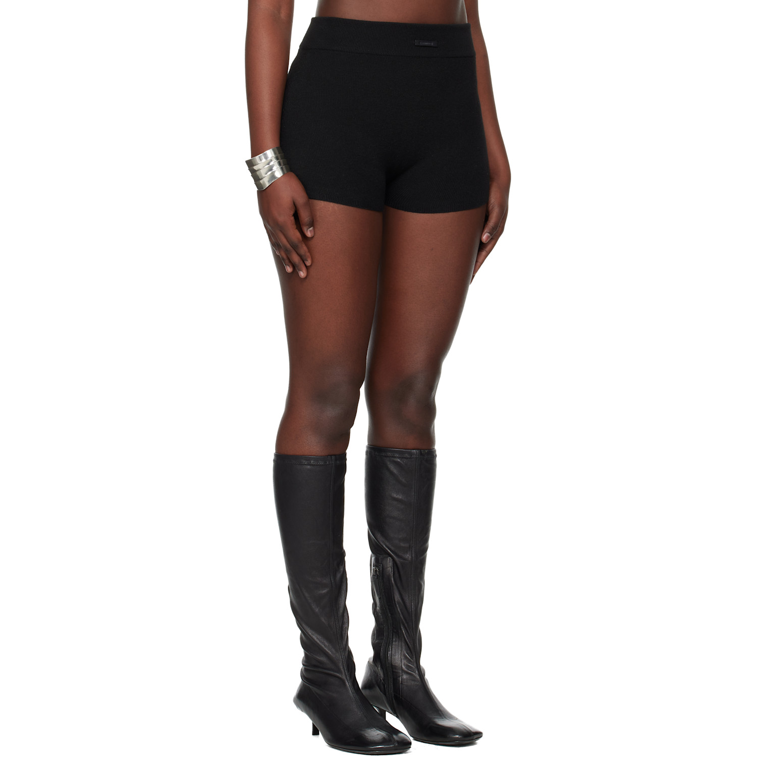  Fear Of God Essentials Black Holiday Rib Boy Shorts 
