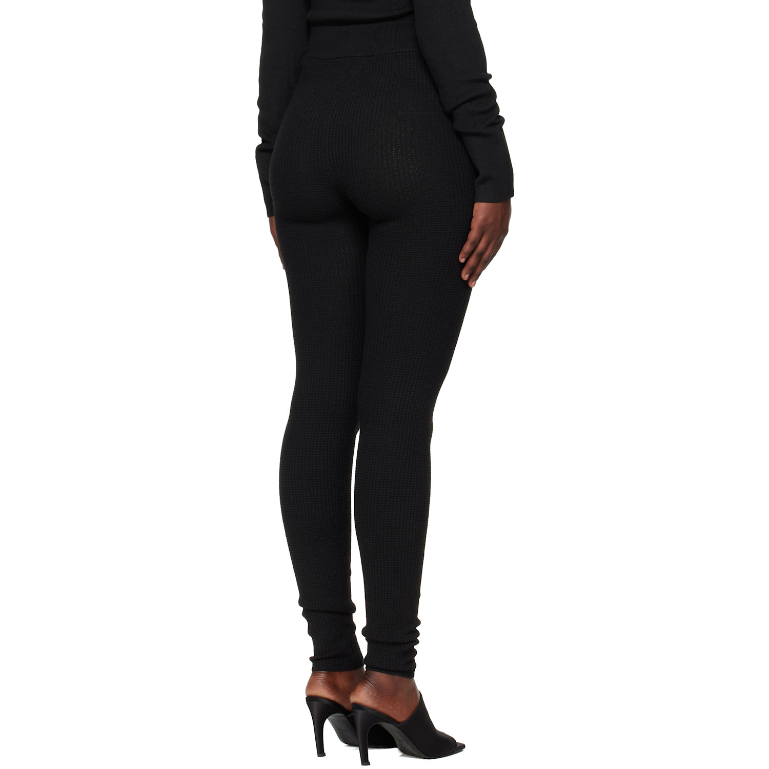  Fear Of God Essentials Black Holiday Waffle Leggings 