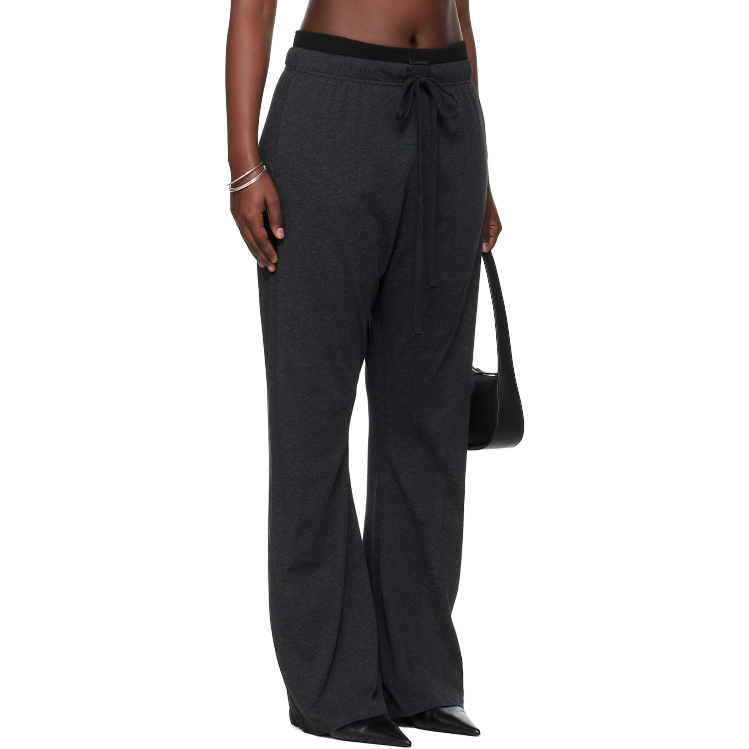  Fear Of God Essentials Gray Holiday Jersey Flare Lounge Pants 