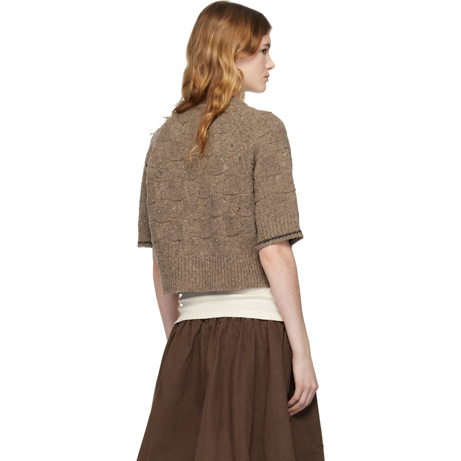  Ymc Brown Kwai Knit Cardigan 