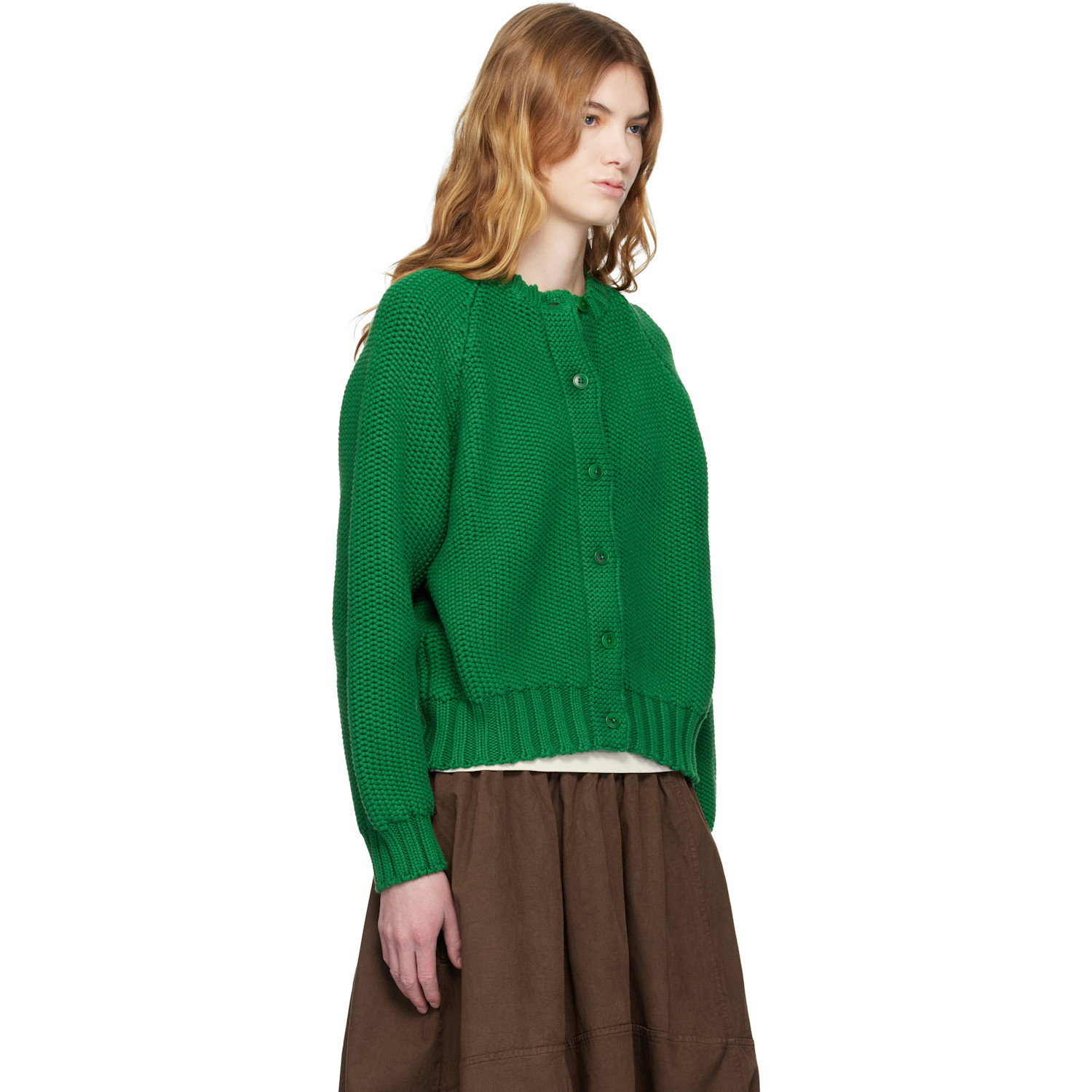  Ymc Green Atomic Cardigan 