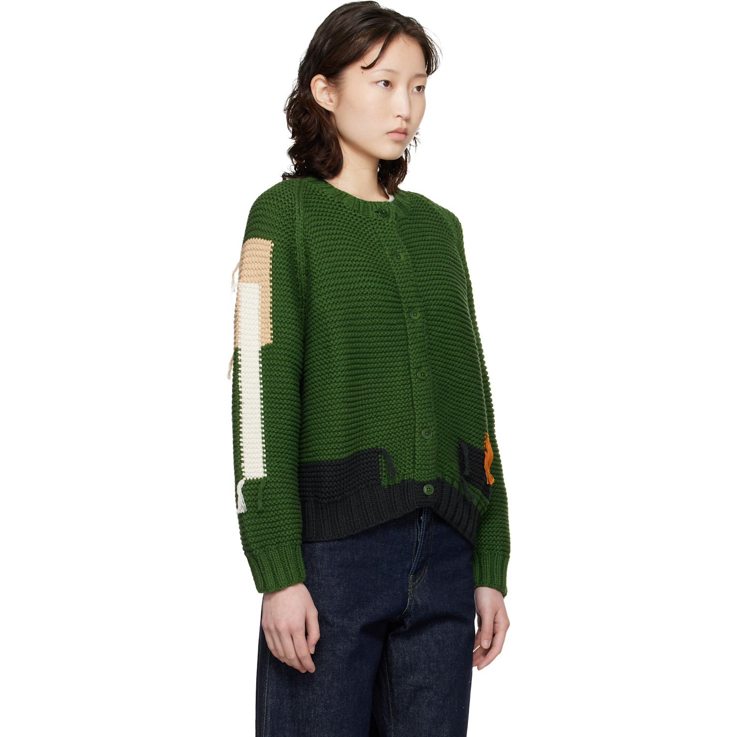  Ymc Green Atomic Cardigan 