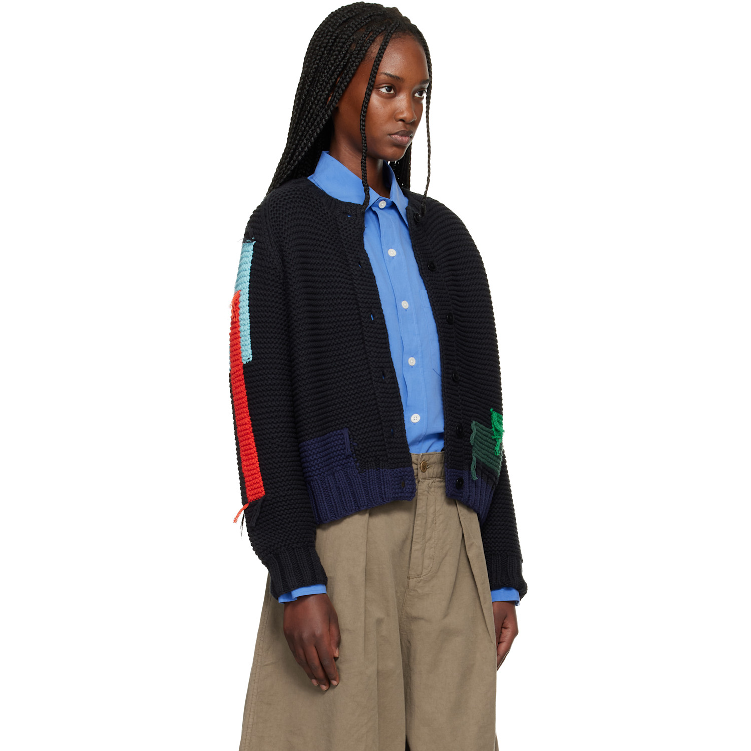  Ymc Black Atomic Cardigan 