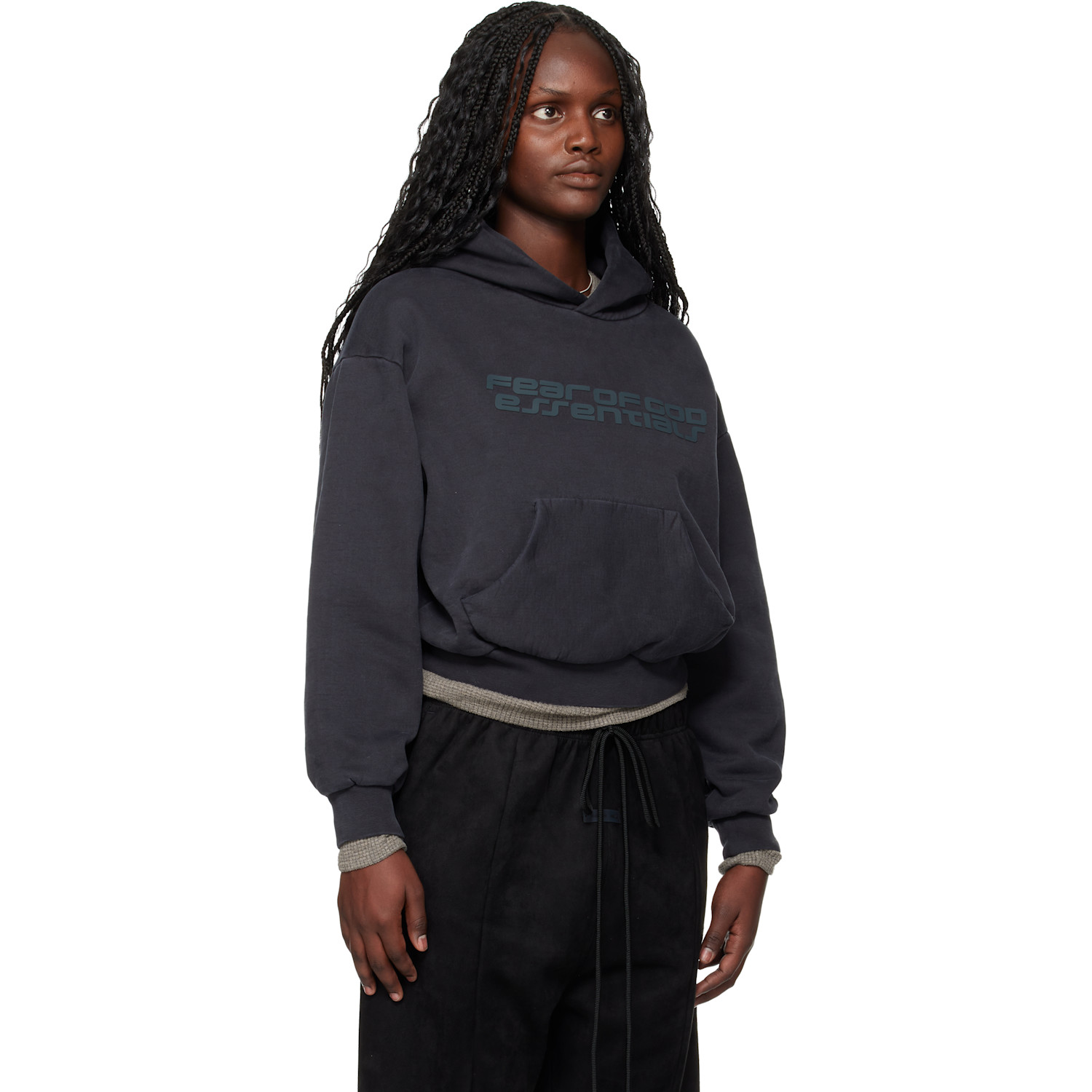  Fear Of God Essentials Gray Holiday Classic Hoodie 