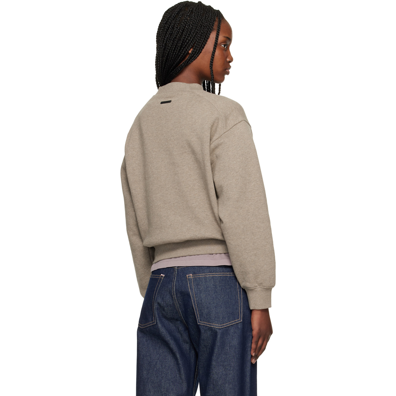  Fear Of God Essentials Brown Classic Crewneck Sweatshirt 