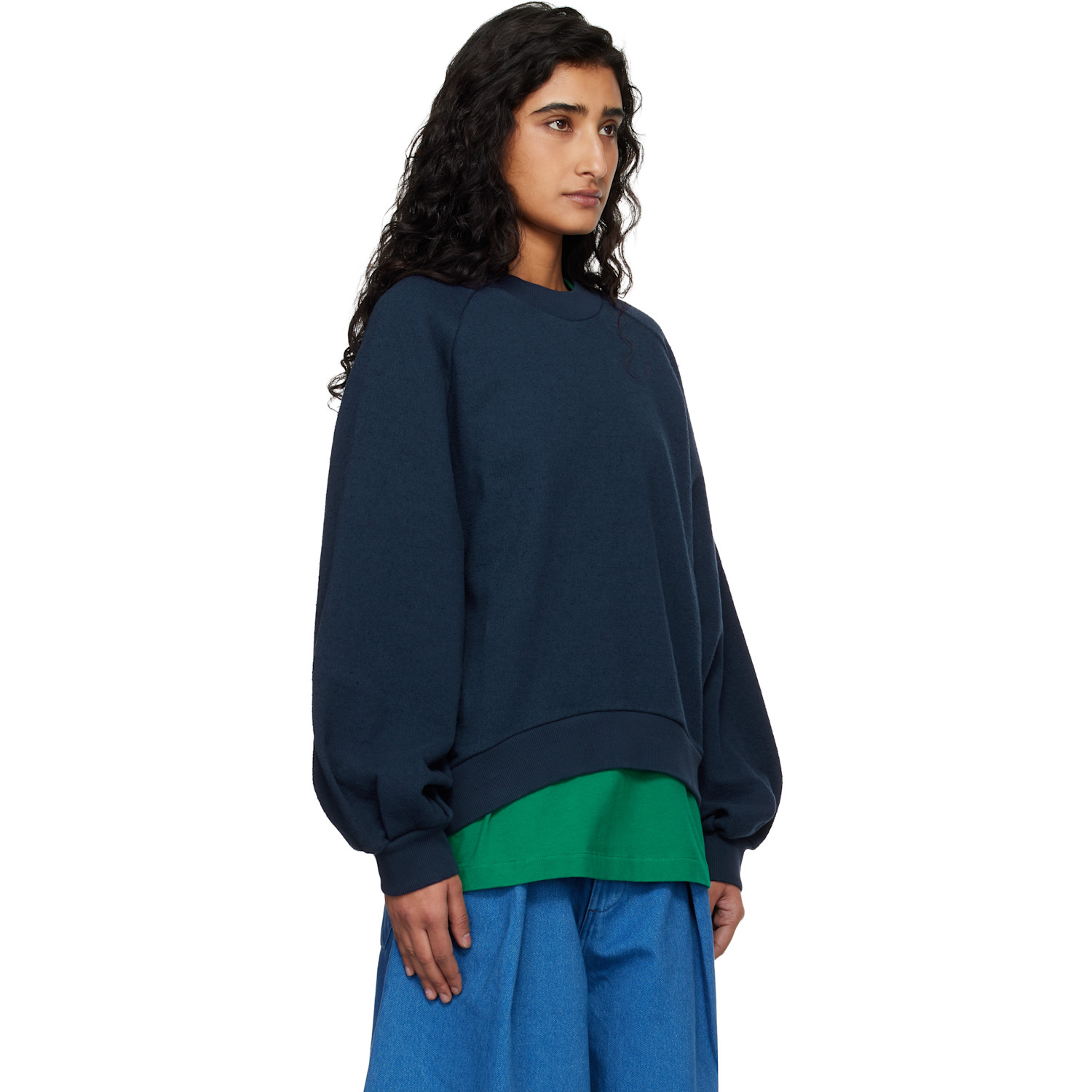  Ymc Navy Bellow Sweatshirt 