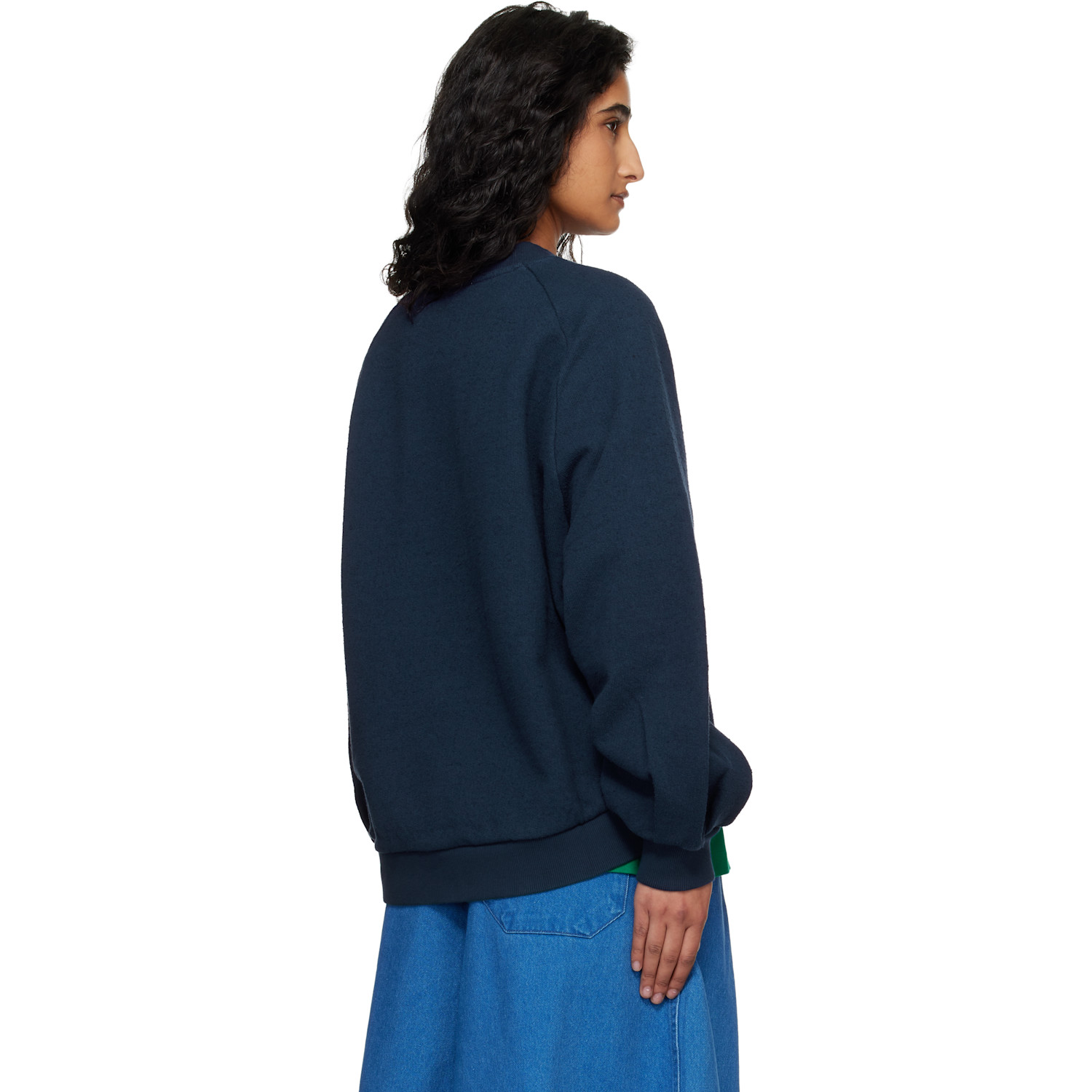  Ymc Navy Bellow Sweatshirt 