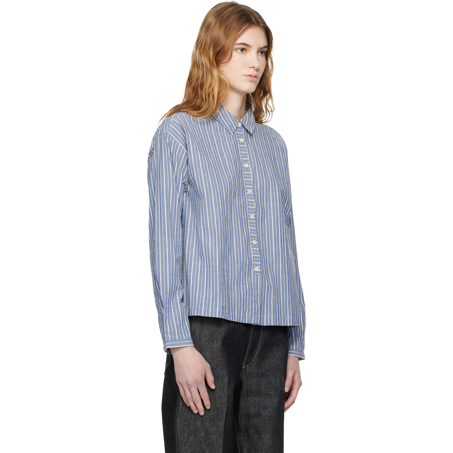  Ymc Blue Marianne Shirt 