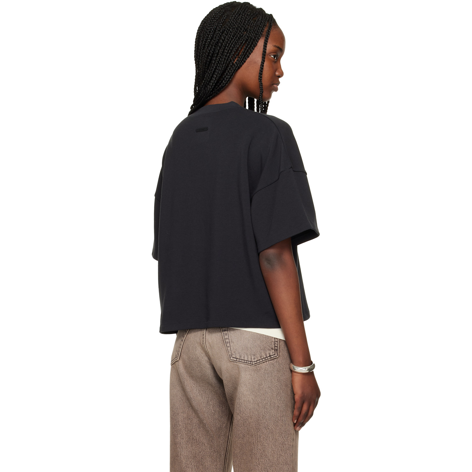  Fear Of God Essentials Black Boxy T-shirt 