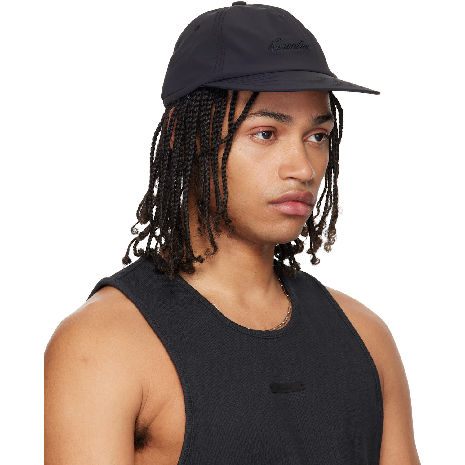  Fear Of God Essentials Black Signature 5 Panel Cap 