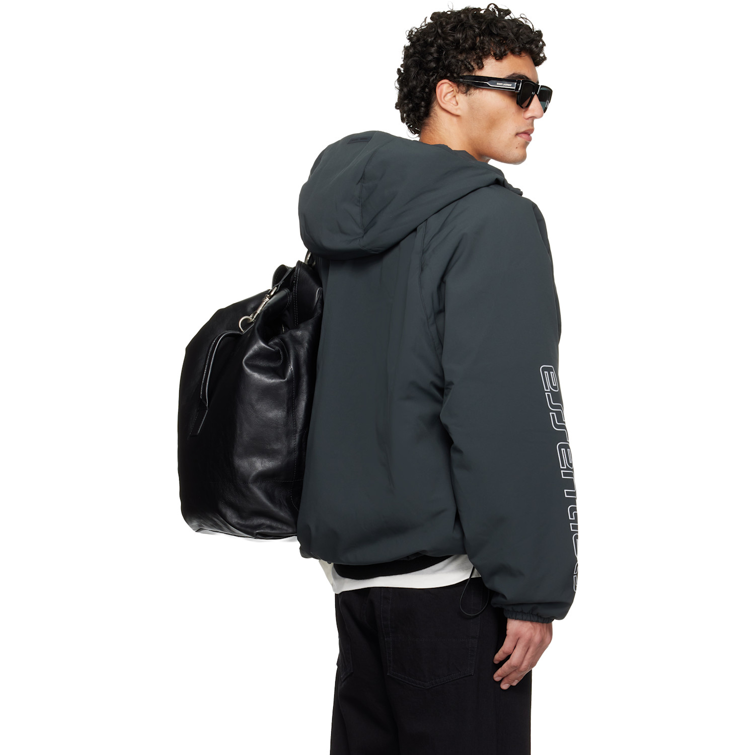  Fear Of God Essentials Gray Holiday Tech Nylon Half Zip Anorak 