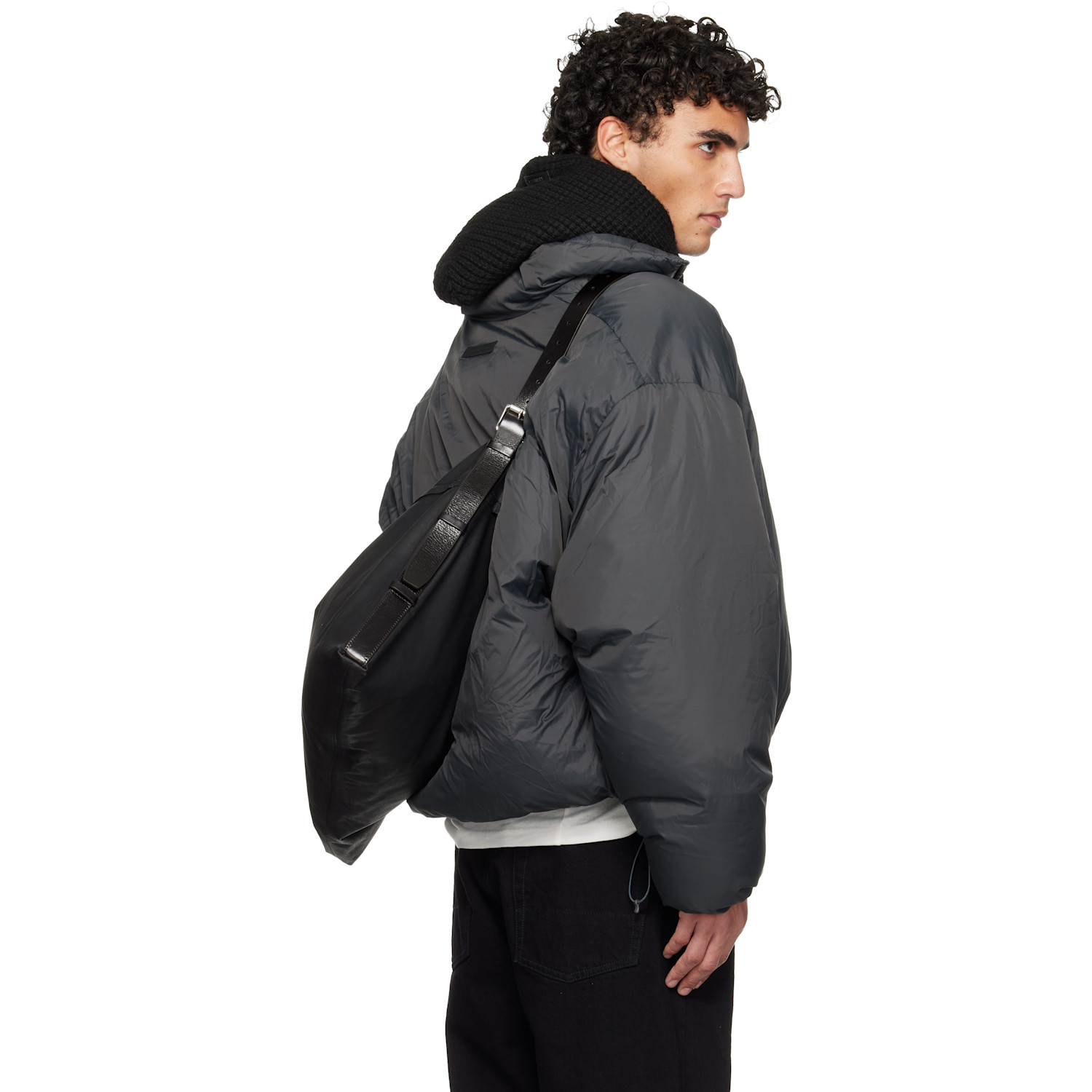  Fear Of God Essentials Gray Holiday Ripstop Nylon Puffer Down Jacket 
