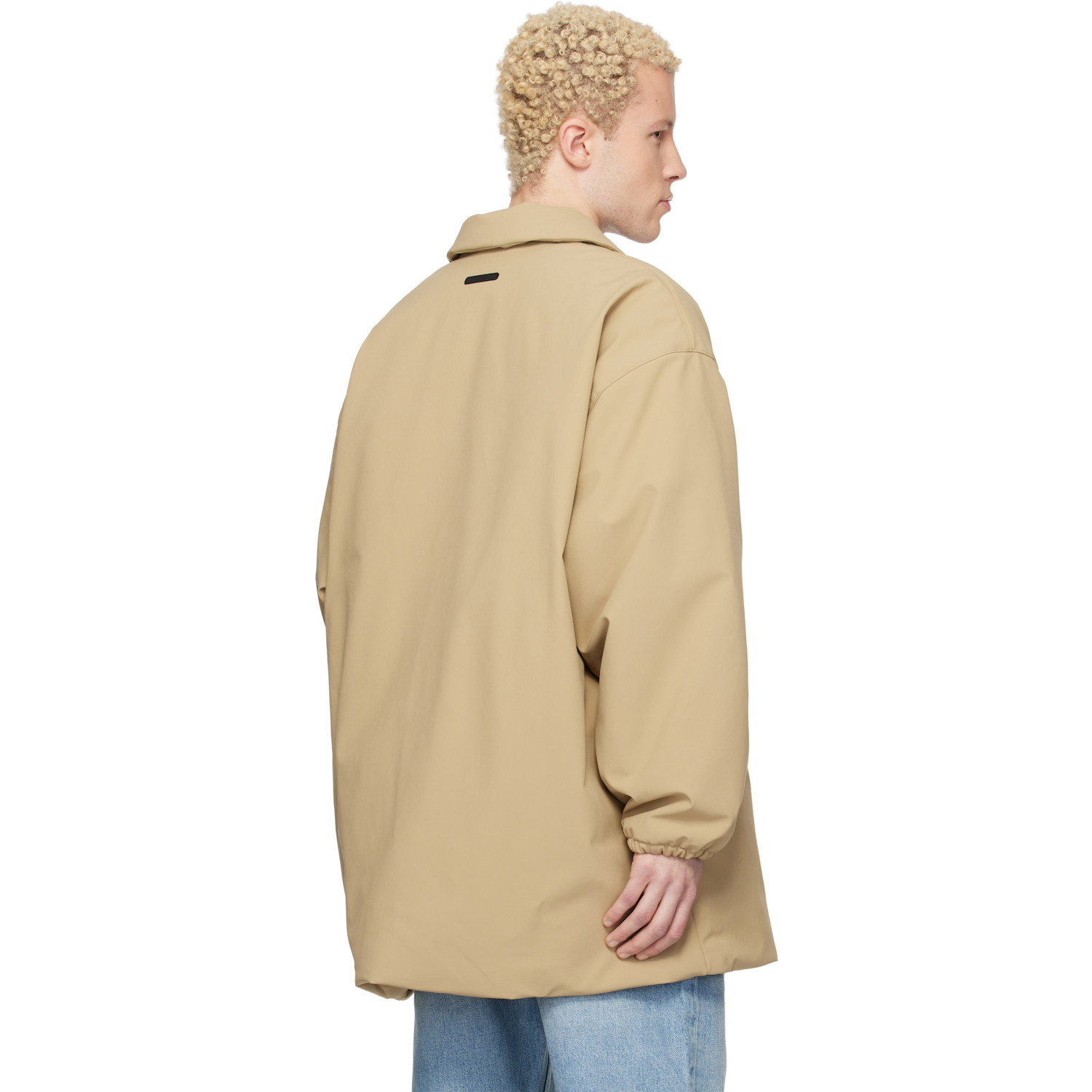  Fear Of God Essentials Beige Signature Filled Barn Jacket 