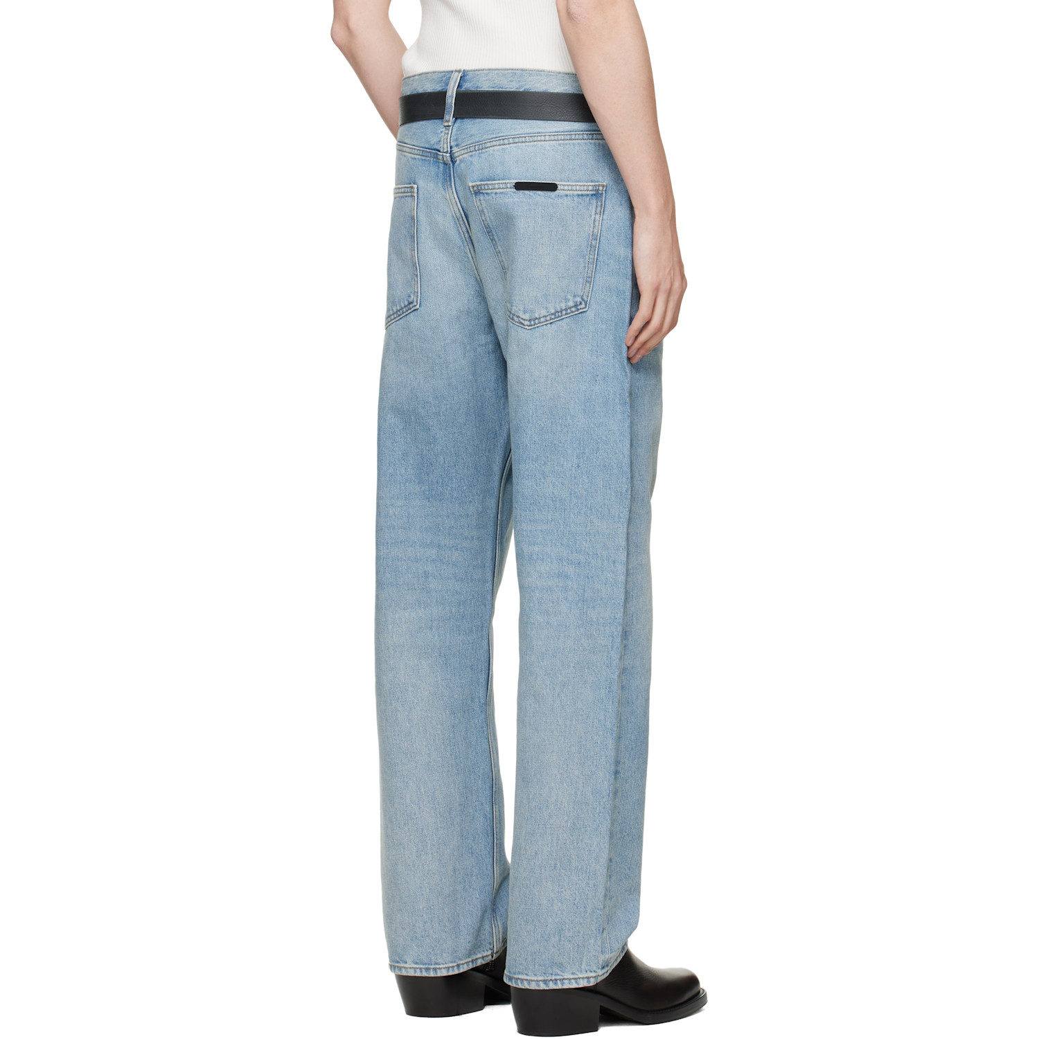  Fear Of God Essentials Blue 5 Pocket Denim Jeans 