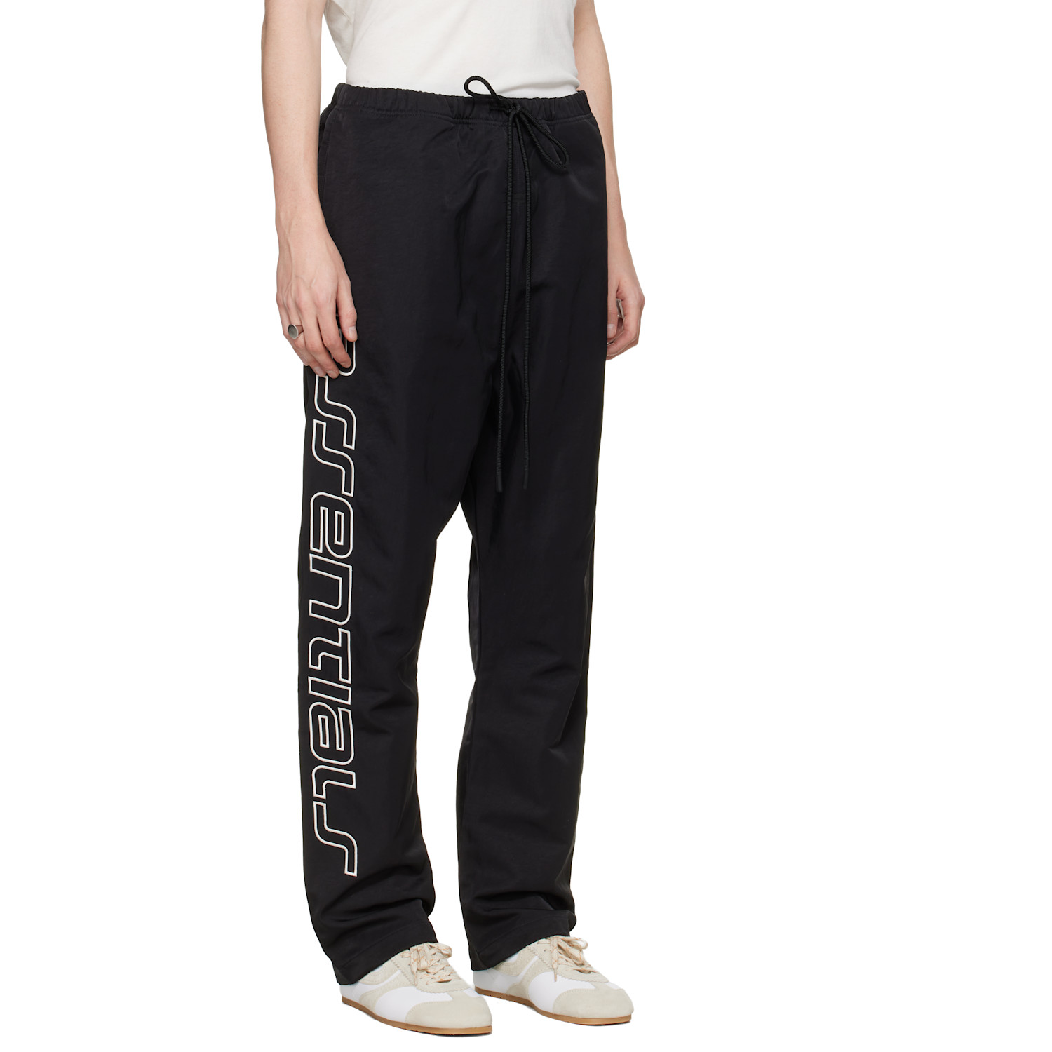 Fear Of God Essentials Black Active Trace Relaxed Drawstring Track Pants 