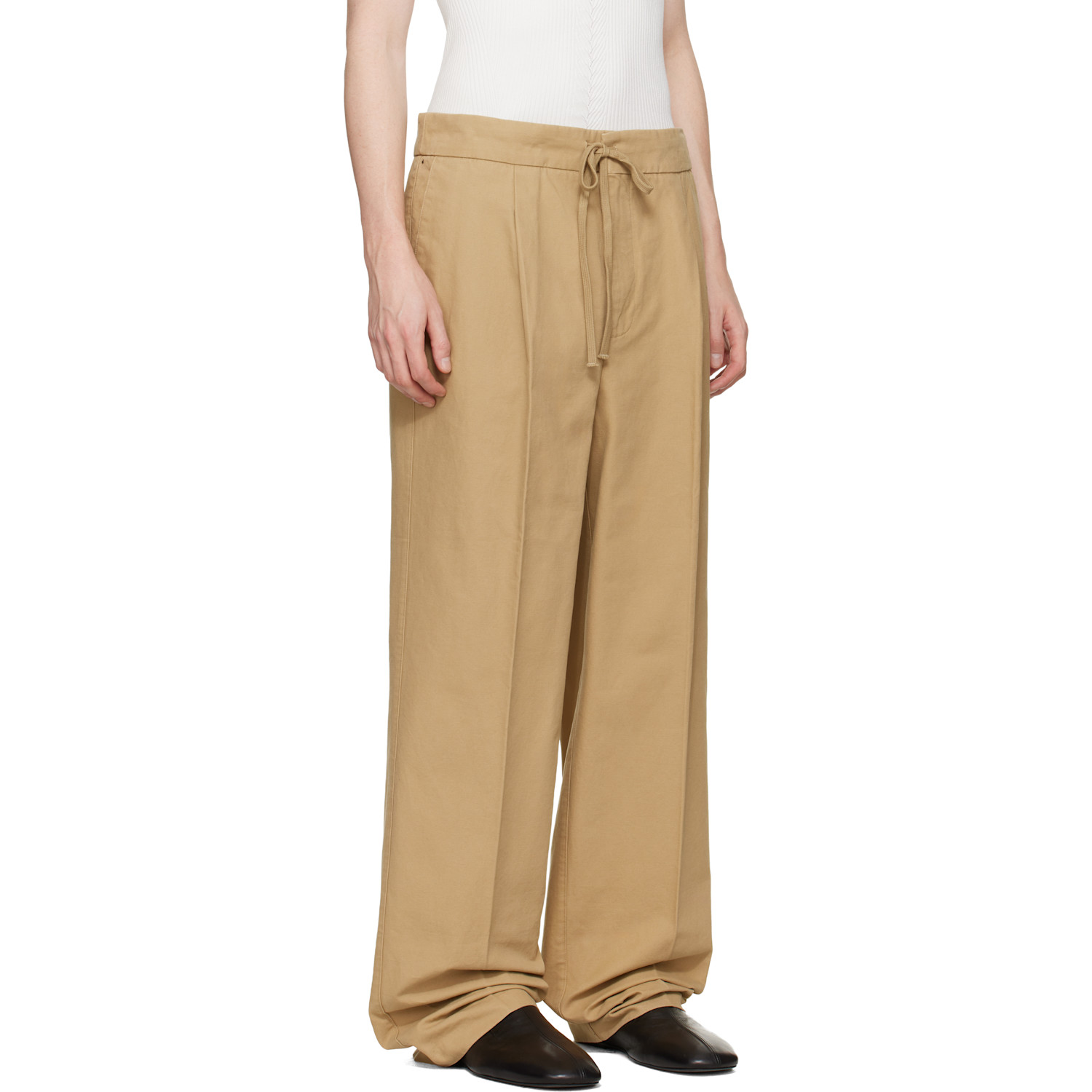  Fear Of God Essentials Tan Pleat Front Trousers 