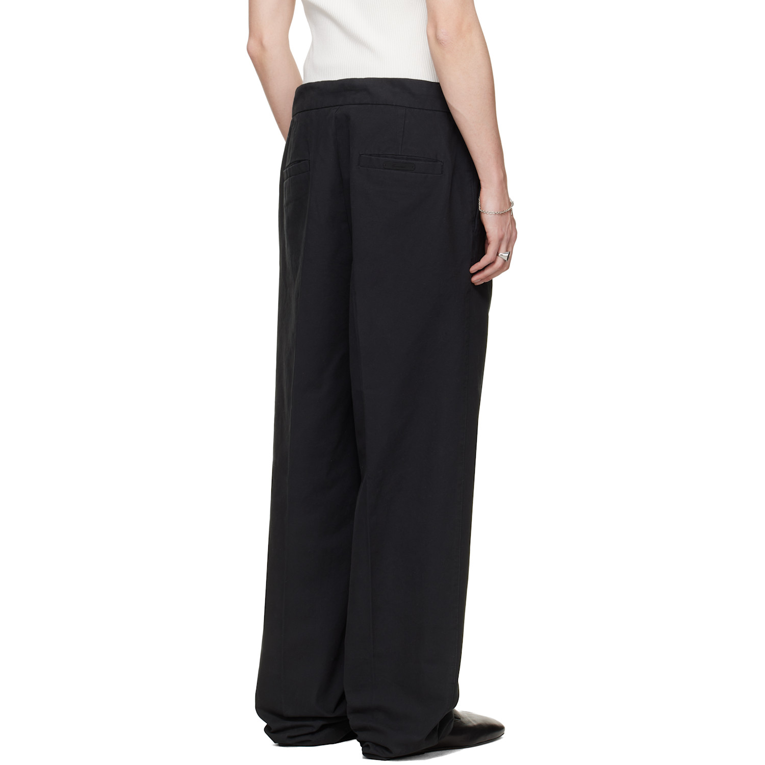  Fear Of God Essentials Black Pleat Front Trousers 