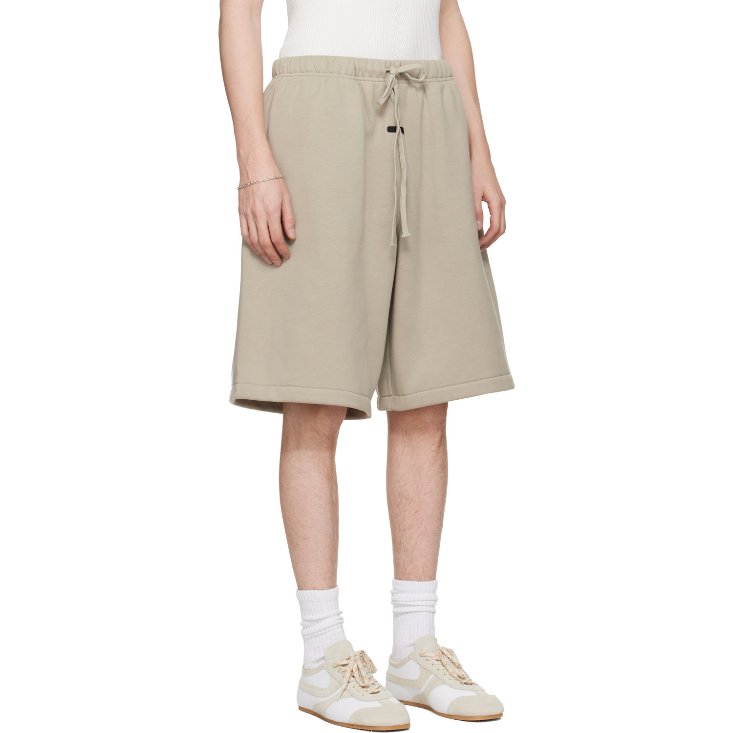  Fear Of God Essentials Gray Active Trace Relaxed Shorts 
