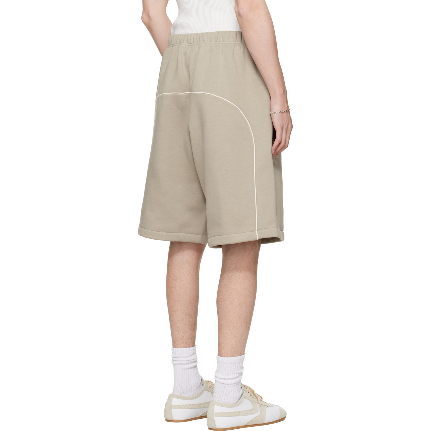  Fear Of God Essentials Gray Active Trace Relaxed Shorts 