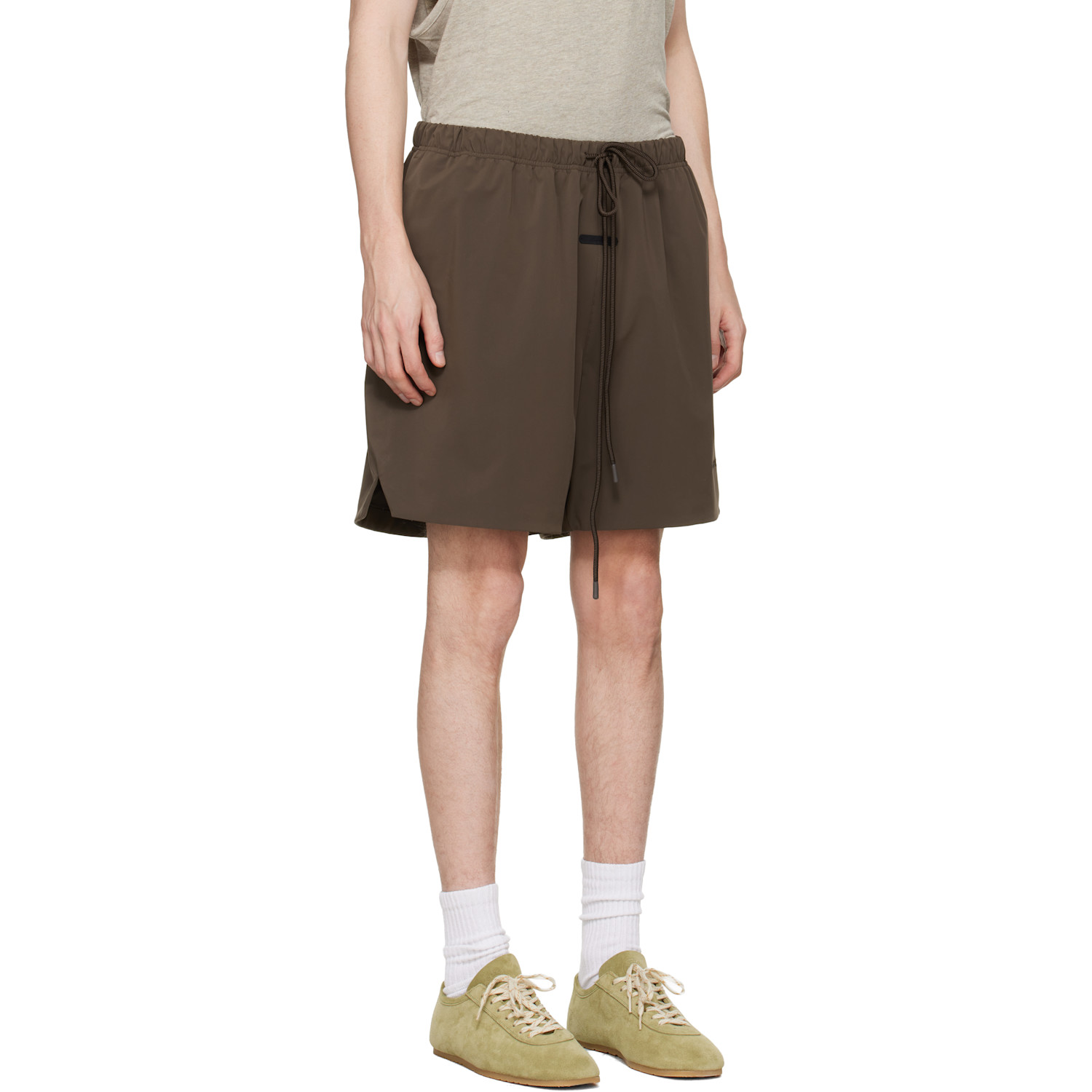  Fear Of God Essentials Brown Active Trace Classic Split Shorts 