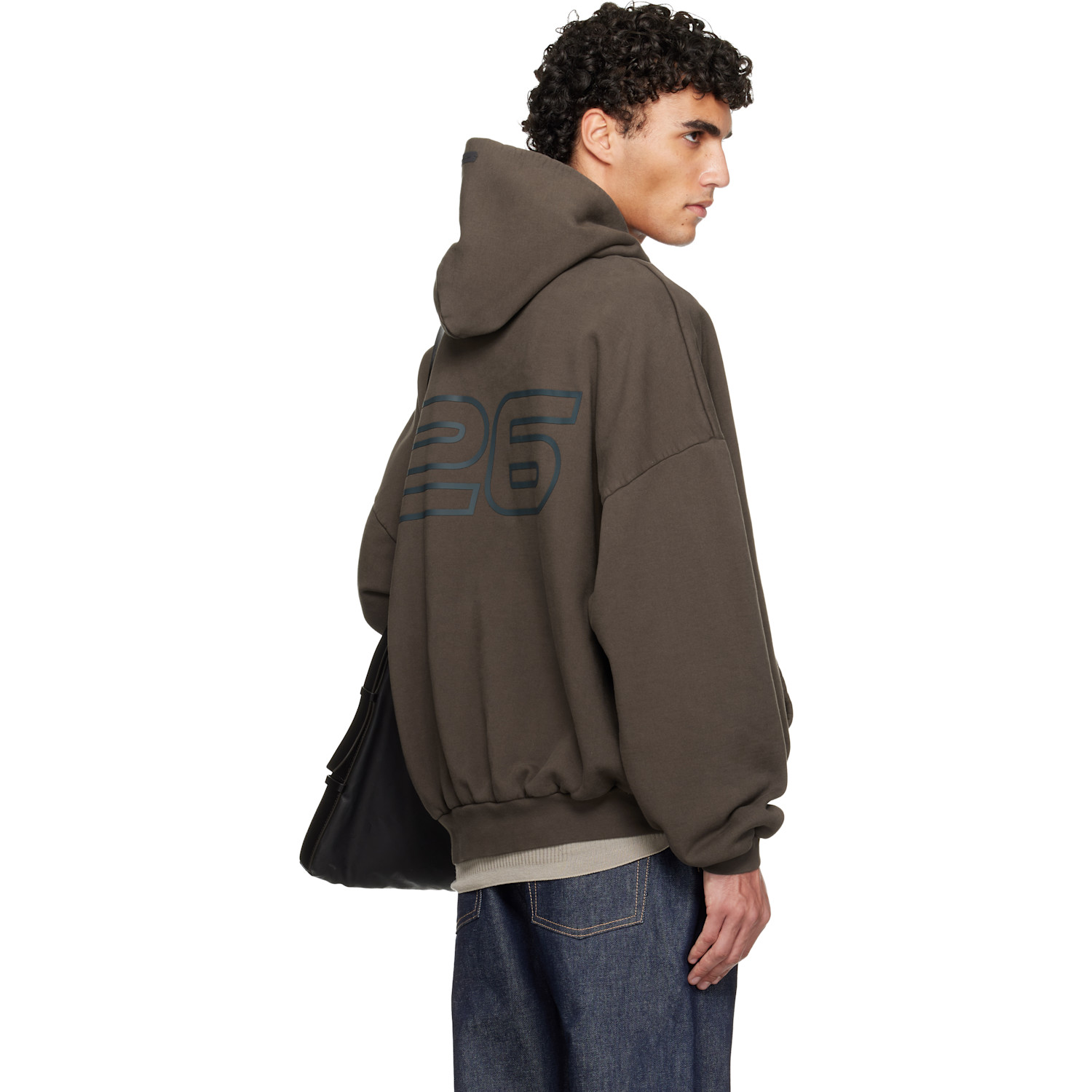  Fear Of God Essentials Brown Holiday Heavy Fleece 90s Hoodie 