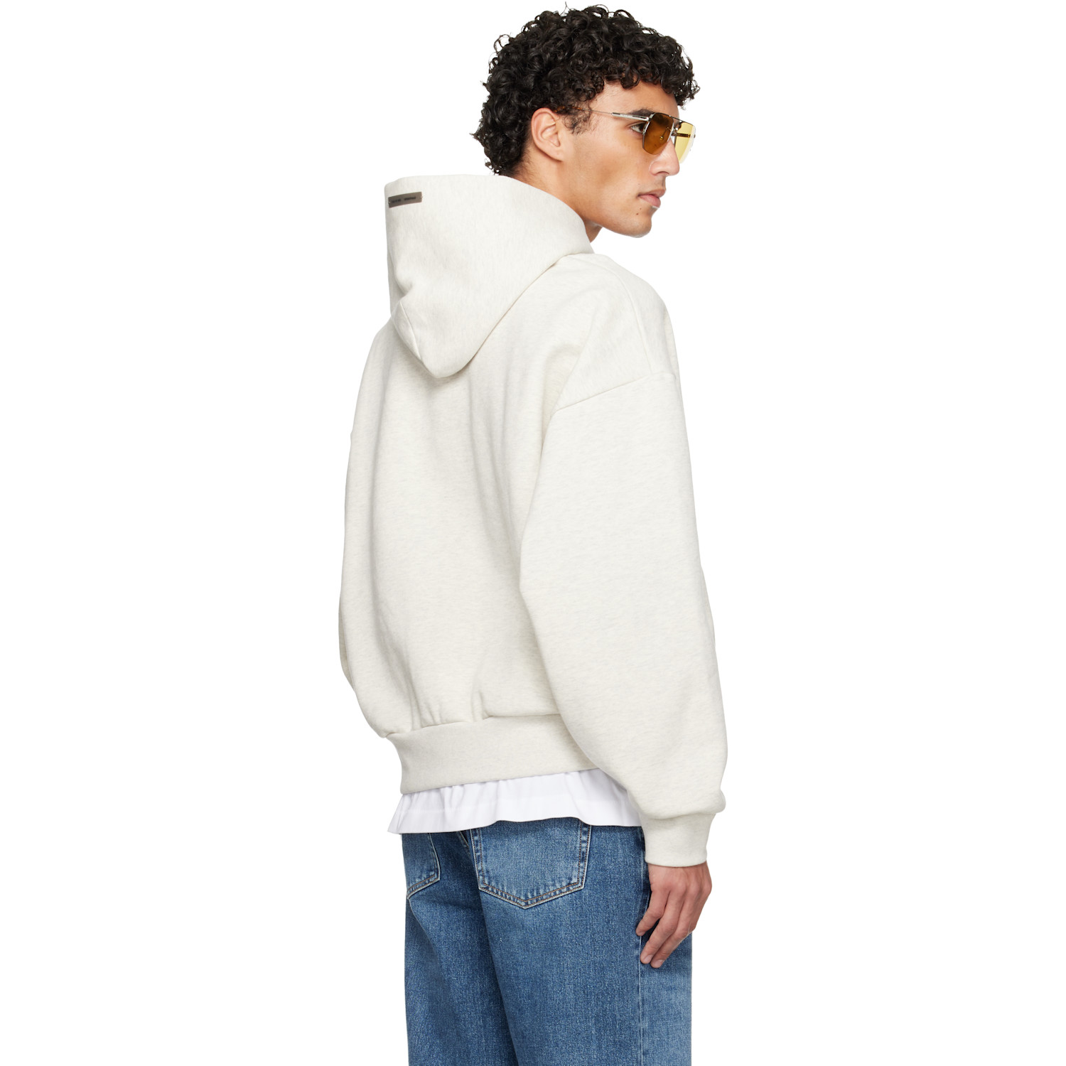  Fear Of God Essentials Off-white Holiday Embossed 'essentials' Classic Hoodie 