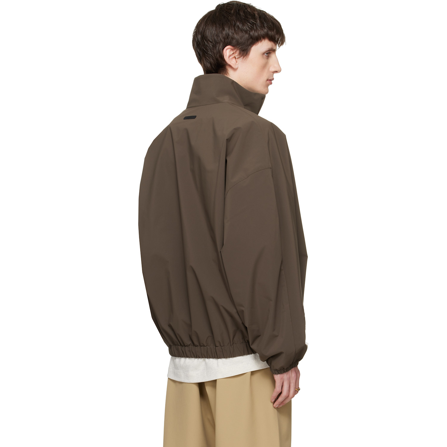  Fear Of God Essentials Brown Active Trace Half Zip Track Jacket 