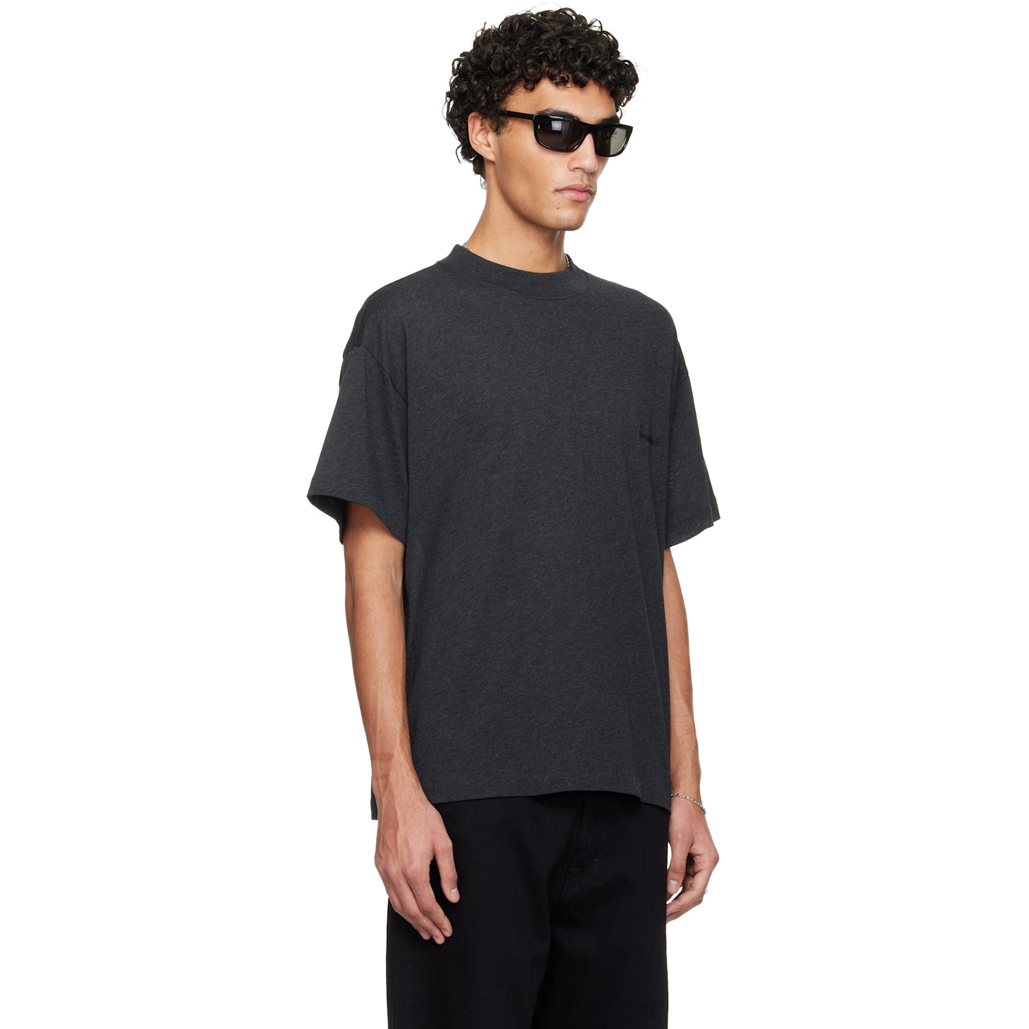  Fear Of God Essentials Gray Holiday Embroidered Essential T-shirt 