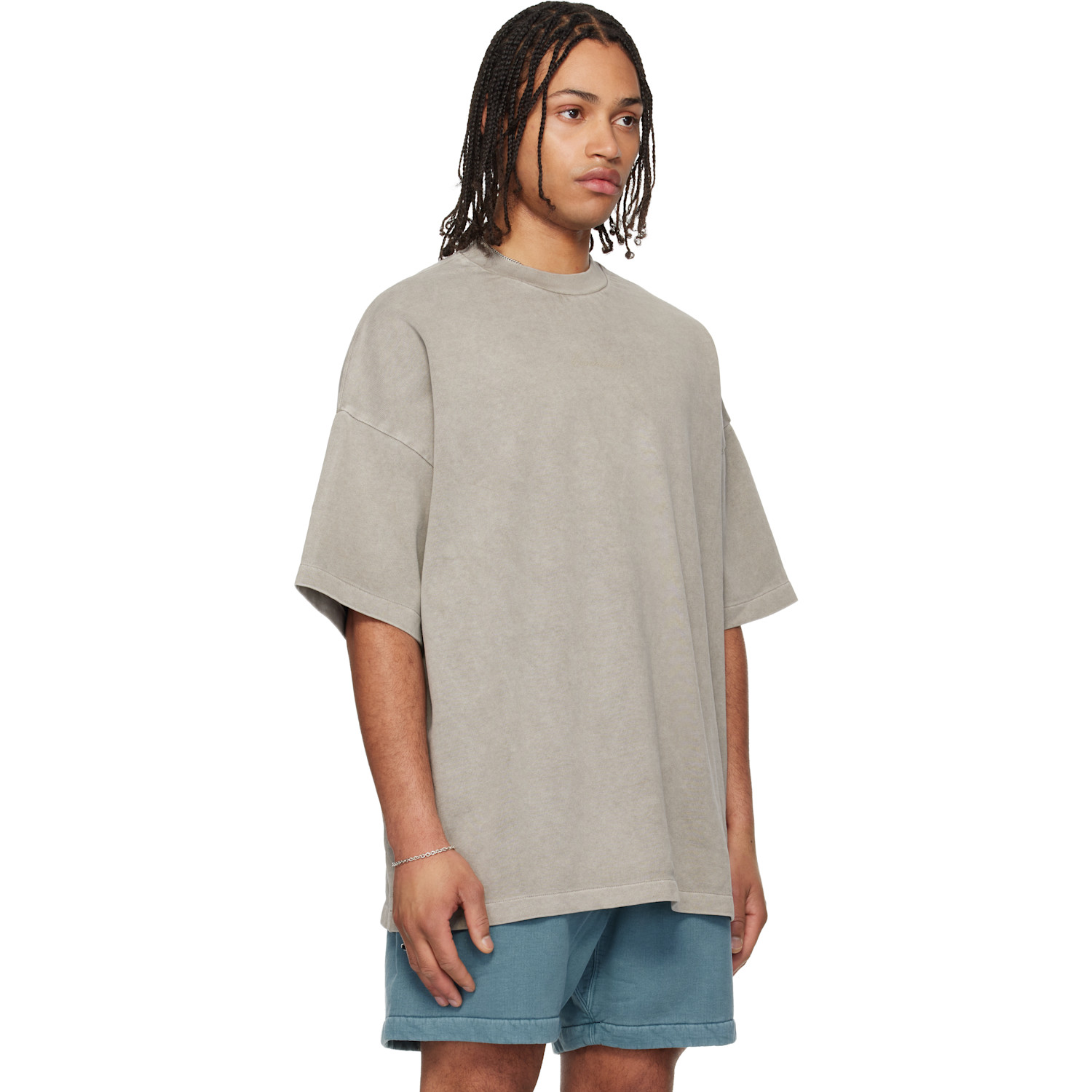  Fear Of God Essentials Gray Signature 90s T-shirt 