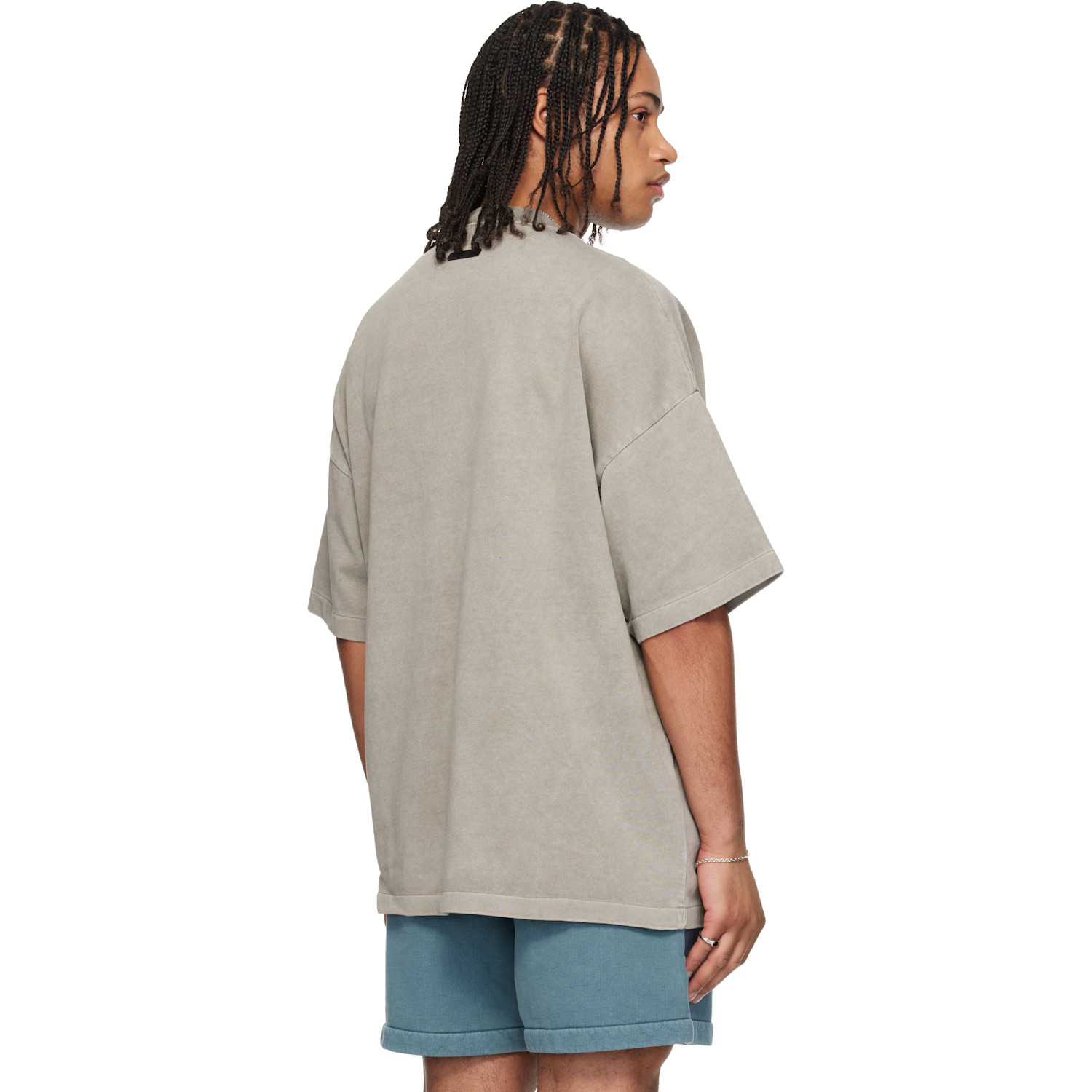  Fear Of God Essentials Gray Signature 90s T-shirt 
