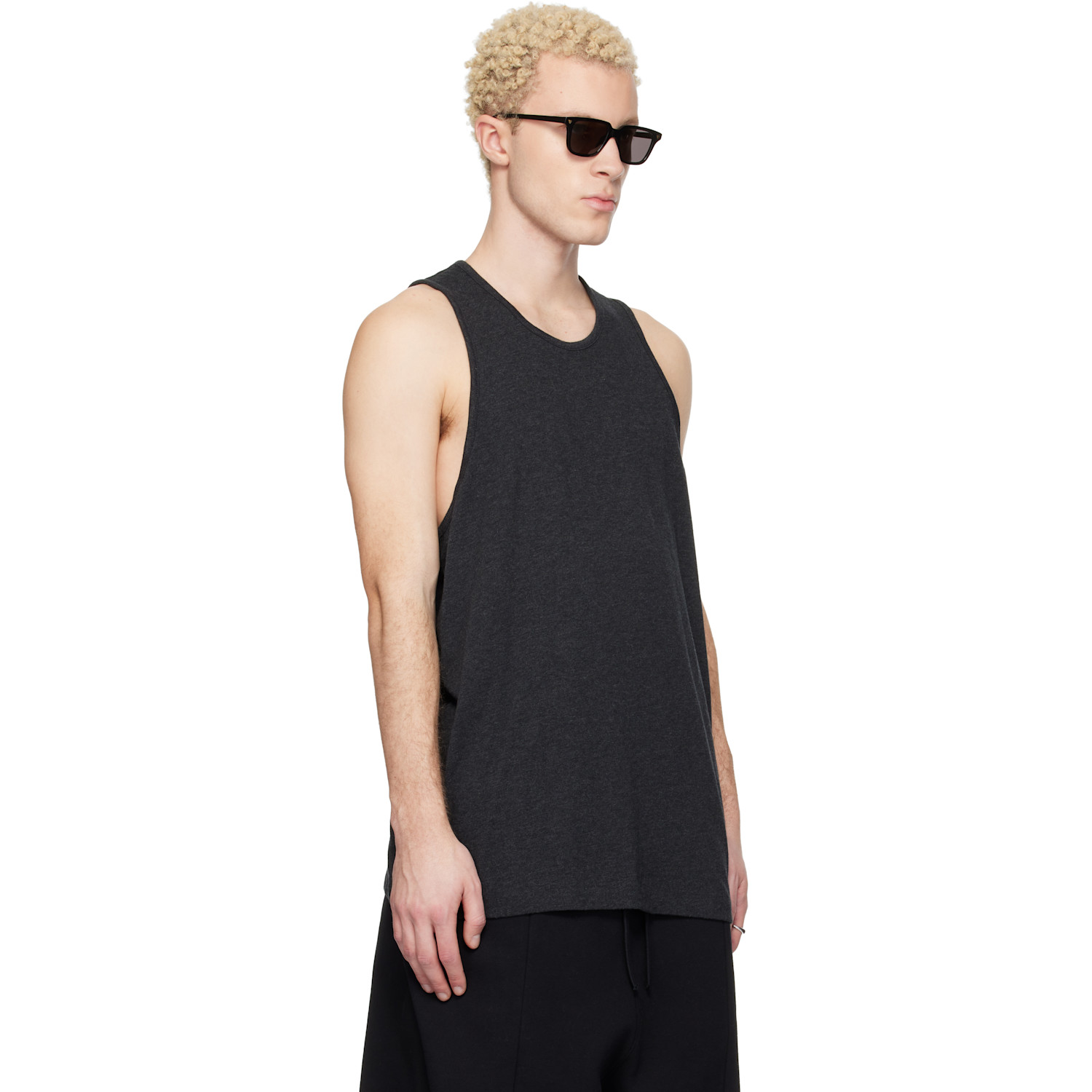  Fear Of God Essentials Gray Signature Essential Tank Top 