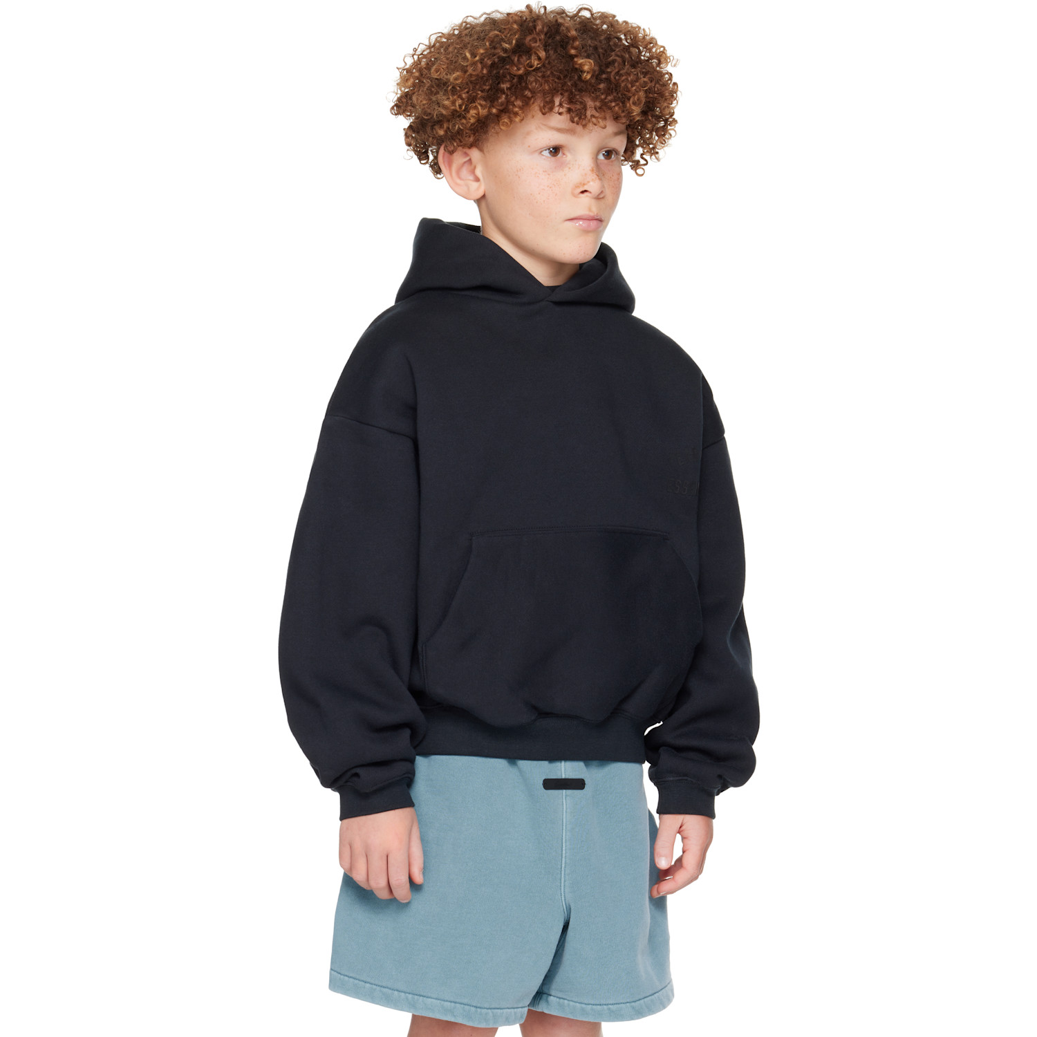  Fear Of God Essentials Kids Black Classic Hoodie 