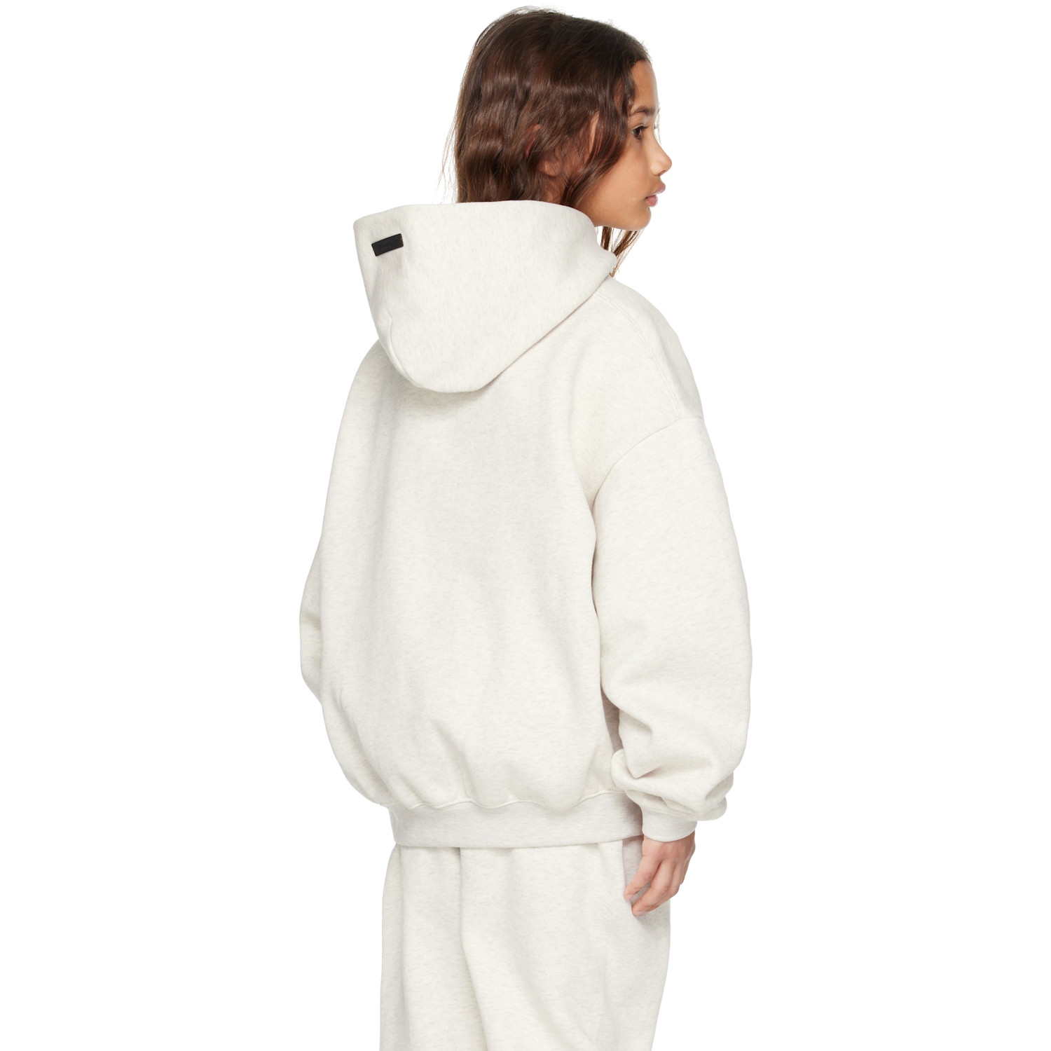  Fear Of God Essentials Kids Beige Classic Hoodie 