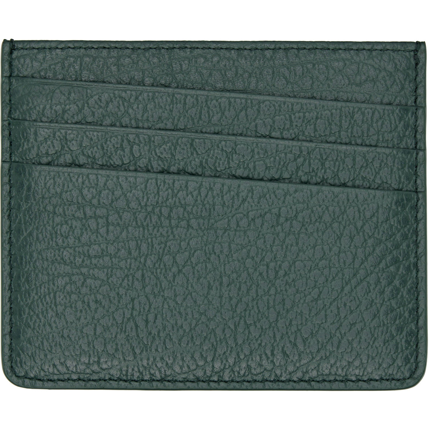  Maison Margiela Green Four Stitches Card Holder 