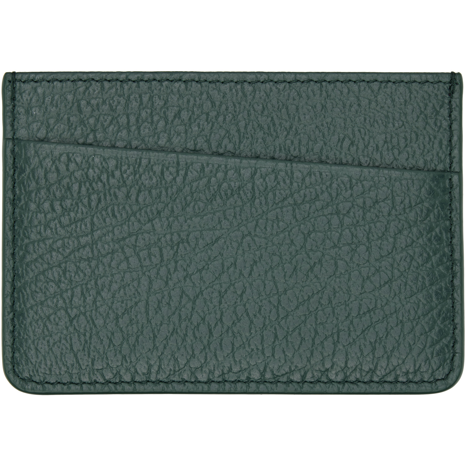  Maison Margiela Green Four Stitches Card Holder 