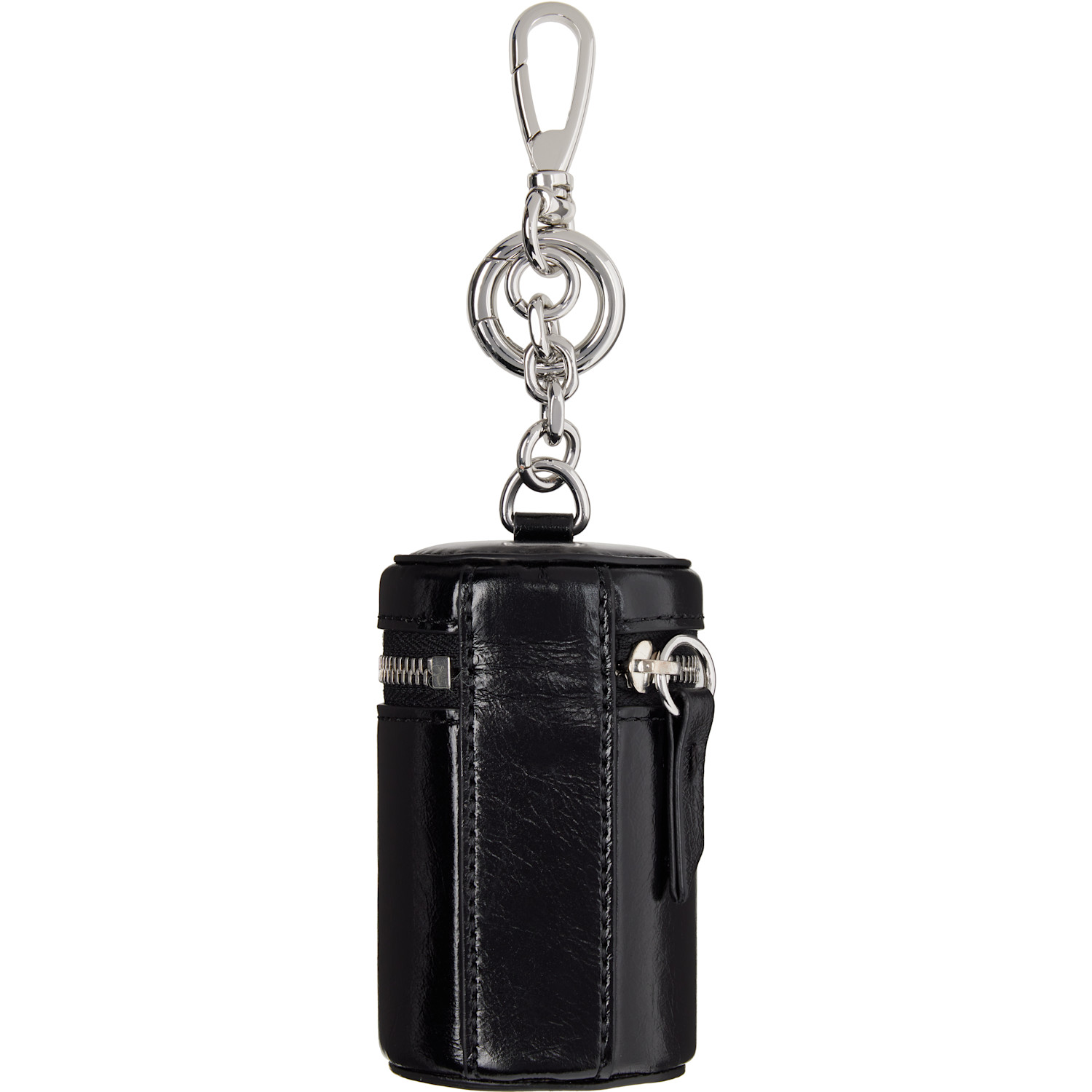  Maison Margiela Black Cylindrical Pouch Charm Keychain 