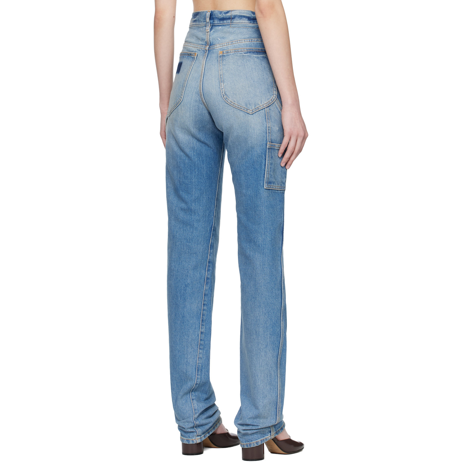  Maison Margiela Blue Straight-leg Jeans 