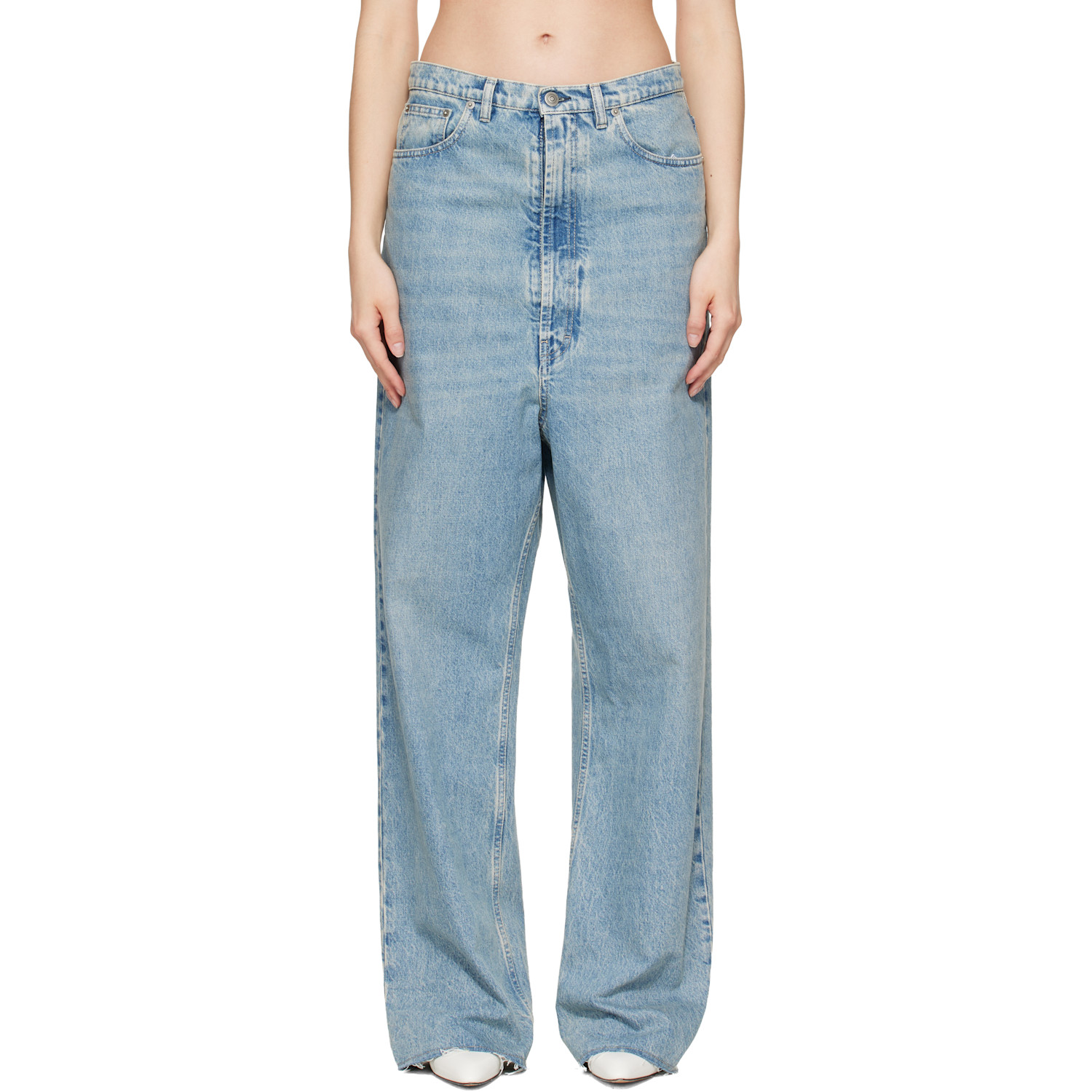 Maison Margiela Blue Wide-Leg Jeans