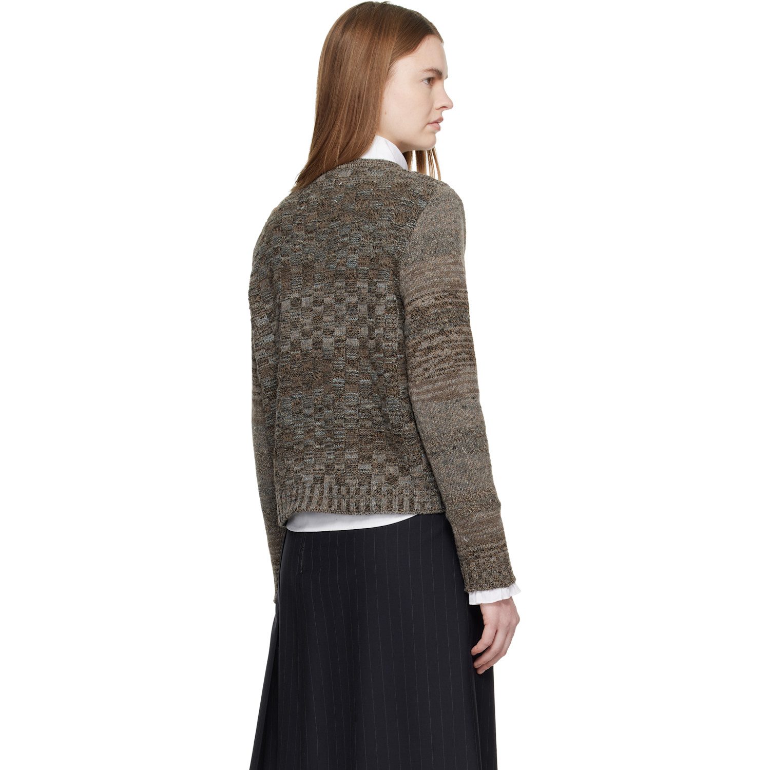  Maison Margiela Brown Knit Cardigan 