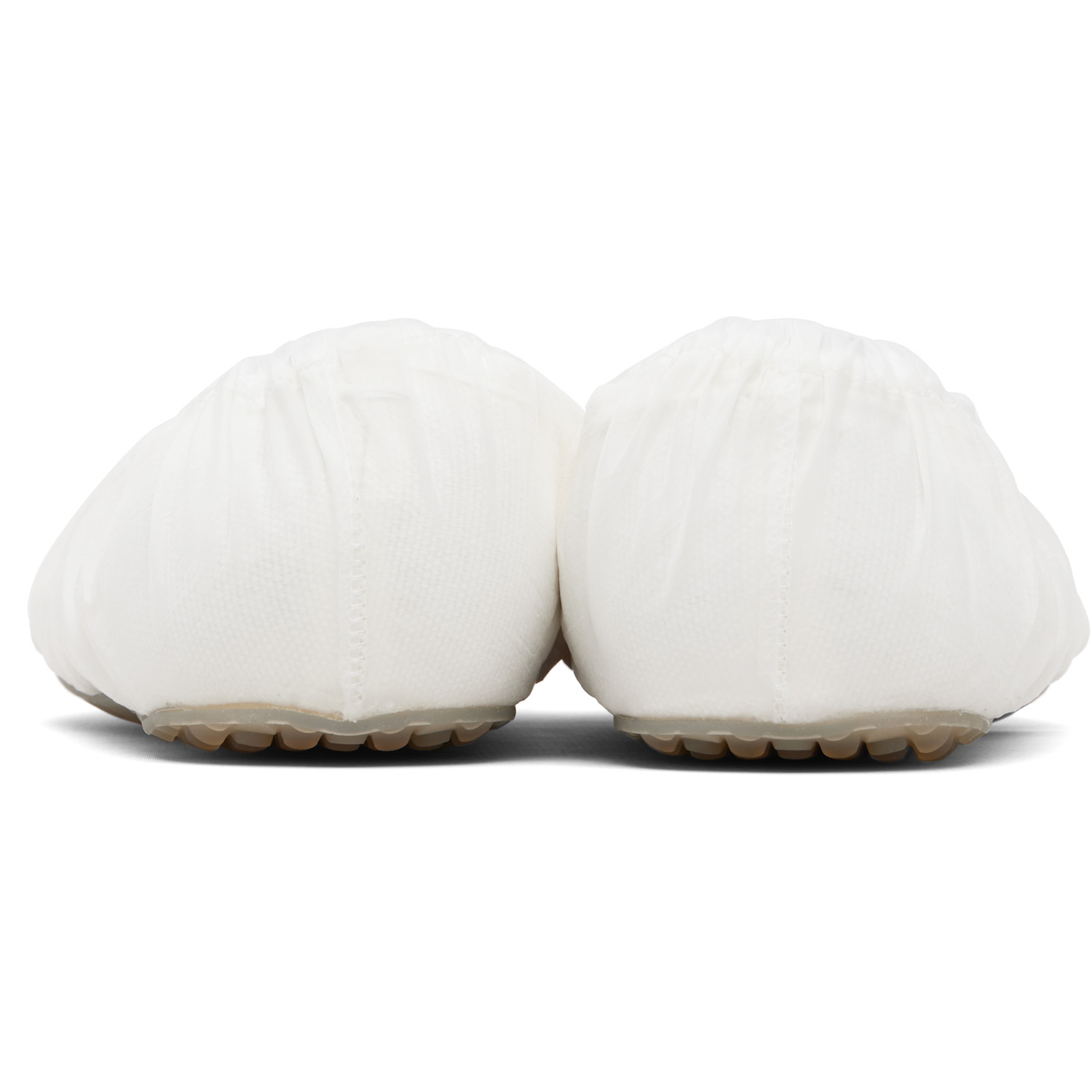  Maison Margiela White Layered Ballerina Flats 