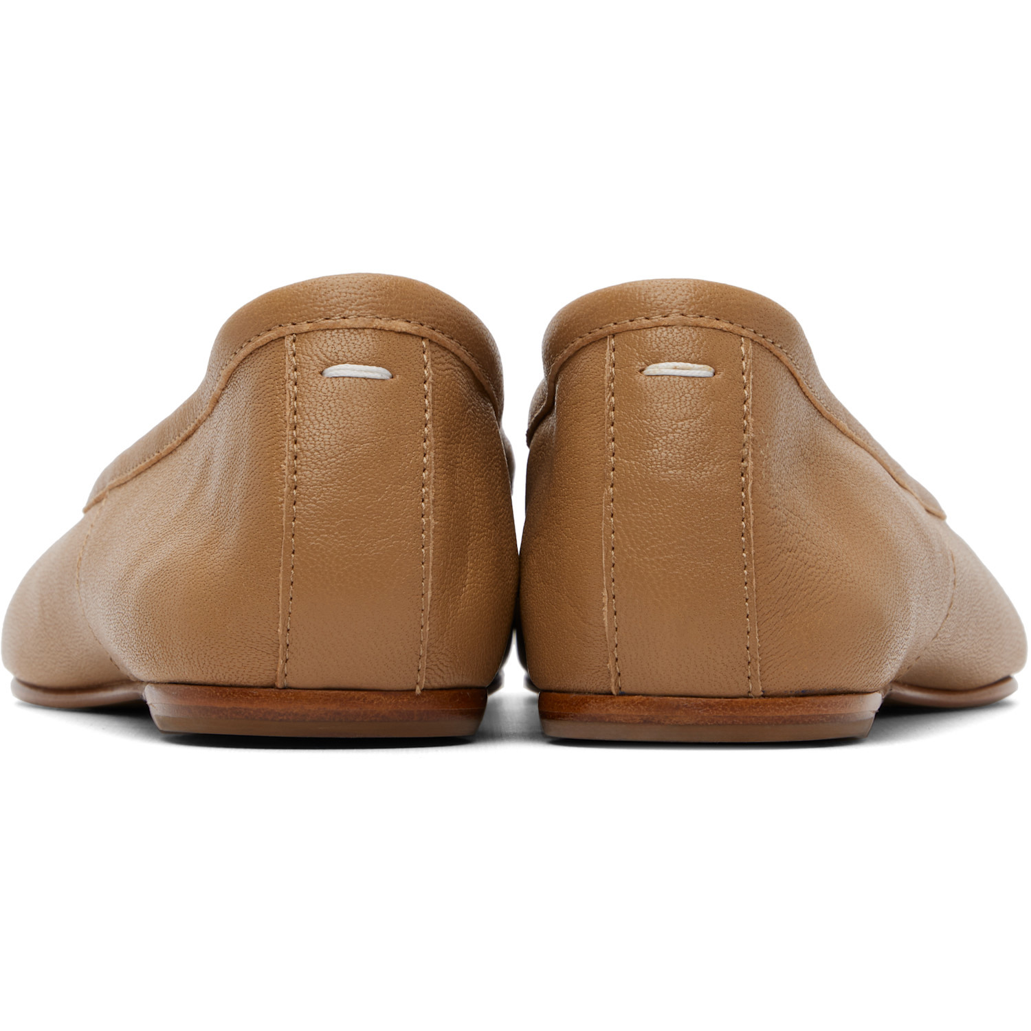  Maison Margiela Tan Tabi Ballerina Flats 